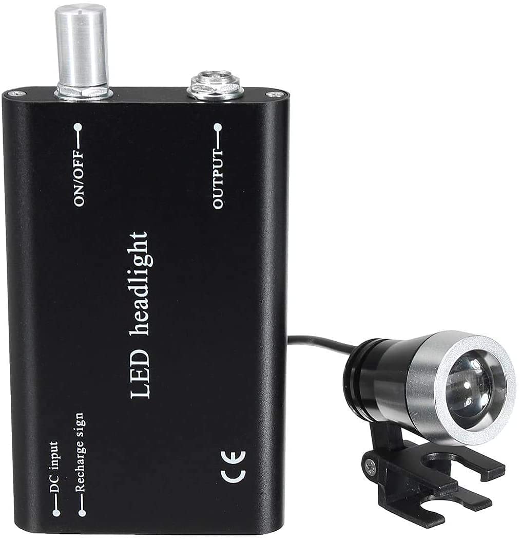BD.Y LED Headlight Lamp for Surgical Loupes Glasses - Bright Hands-Free Lighting for Dental, Medical Procedures & Nighttime Reading - Fast UK Shipping