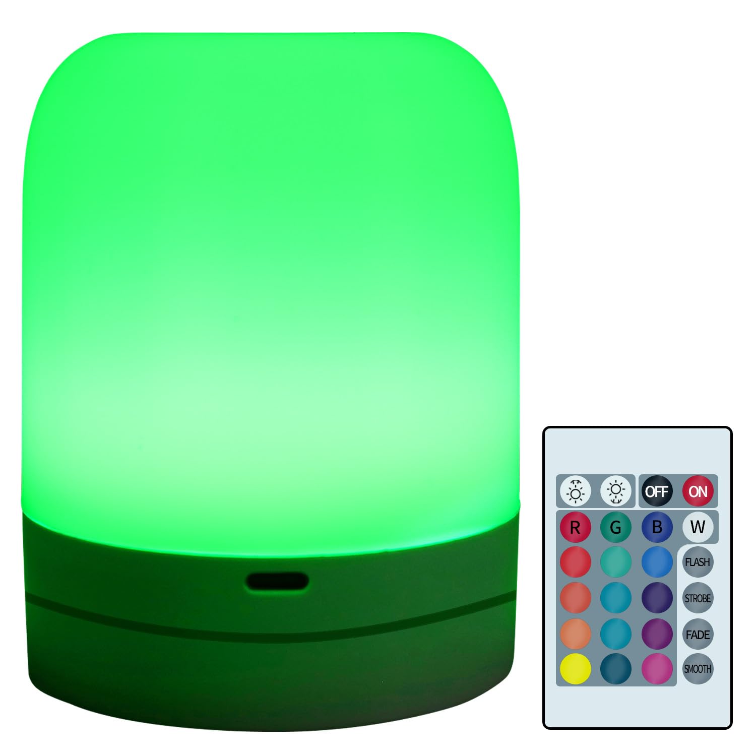 12 Colors USB Rechargeable Touch Sensor Night Light for Baby Nursery - Dimmable Warm LED Bedside Lamp with Remote Control, Perfect for Breastfeeding, Sleep Aid and Kids Room Decor