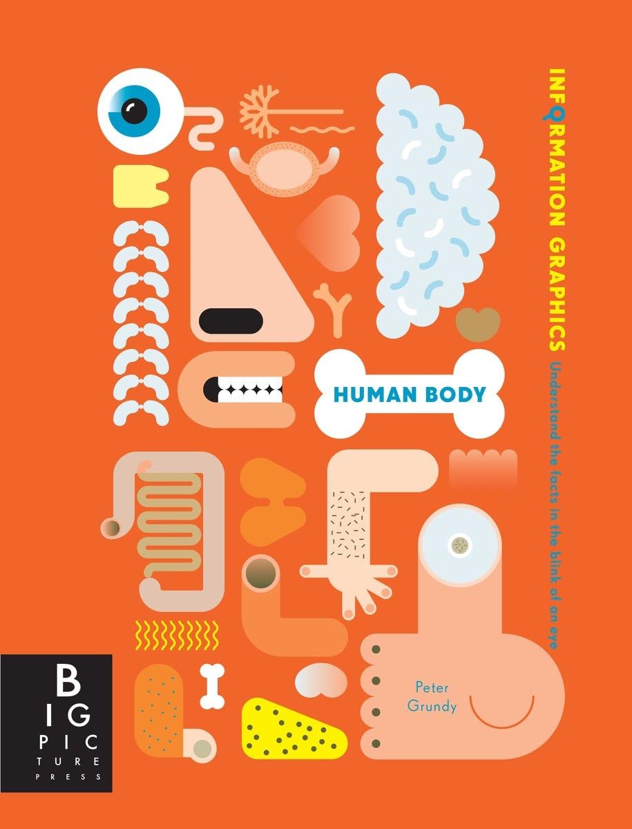Information Graphics: Human Body - Visual Guide to Anatomy & Physiology | Educational Charts for Students & Medical Professionals | Perfect for Classrooms, Study, and Healthcare Settings