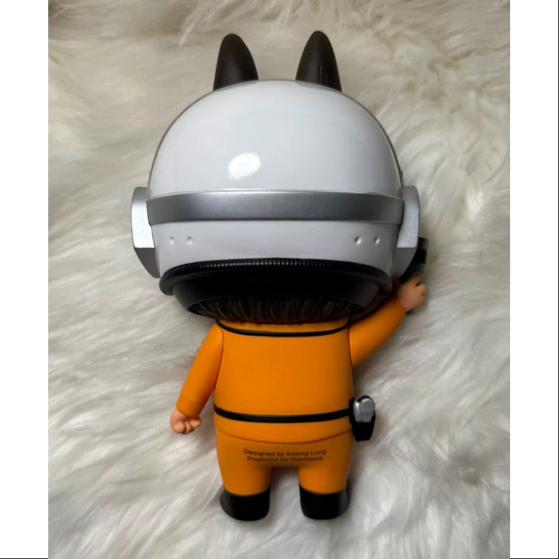 Labubu The Monsters 100% Labubu ULTRAMAN Orange LIMITED Edition Collectible Figure - Perfect for Anime Fans, Ultraman Collectors, and Home Decor Display