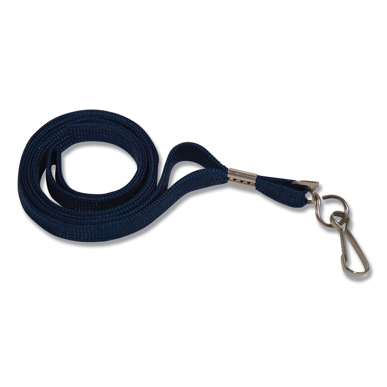 Advantus Deluxe Lanyards with Metal J Hook Fastener - 36 Inch Long Blue Neck Strap (24 Pack/Box) - Perfect for ID Badges, Keys, and Event Passes