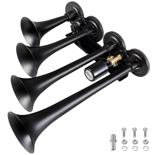 Parallel 4-Trumpet Black 12/24V