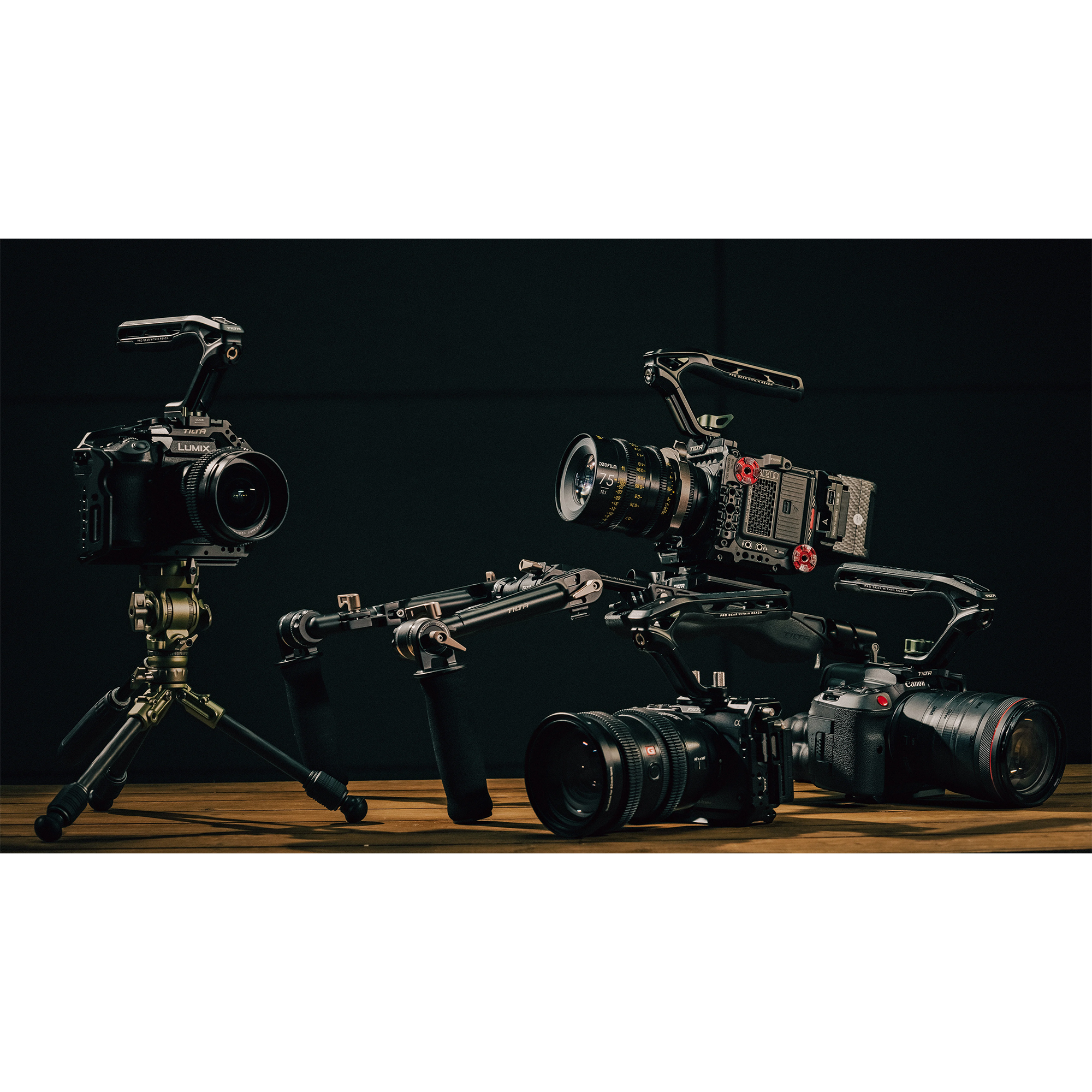 Tilta Xeno Top Handle with Cold Shoe Mount for DSLR Cameras - Black | Perfect for Vlogging, Filmmaking & Photography Accessories
