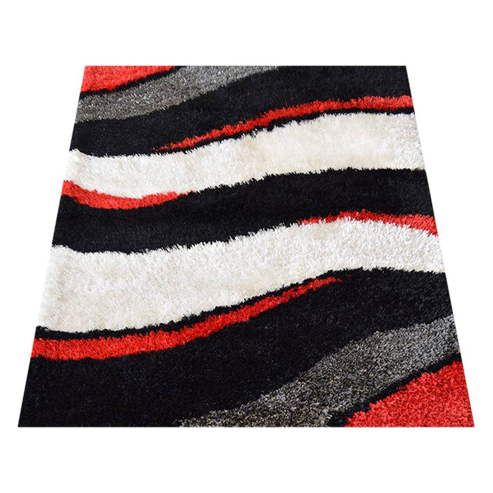 Hypnotic Hand Tufted Wool Rug - Boho Chic Area Rug for Living Room, Bedroom, Nursery - Soft & Durable Home Decor Carpet (5'x8')