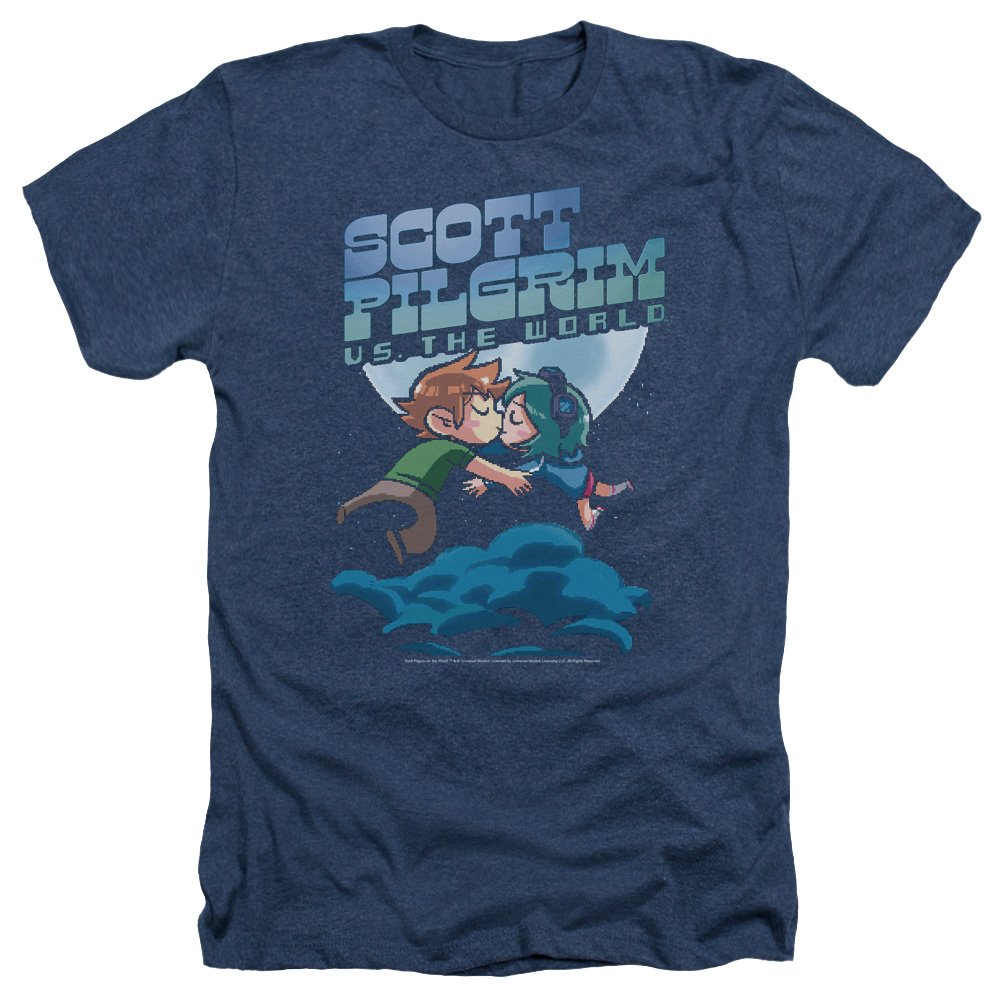 Scott Pilgrim Lovers Unisex T-Shirt - Heather Grey Cotton Tee for Men & Women | Casual Wear, Gift for Fans, Movie Merchandise