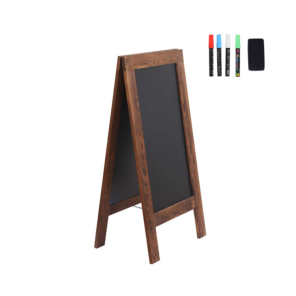 Rustic Magnetic A-Frame Double-Sided Chalkboard Sign - 40