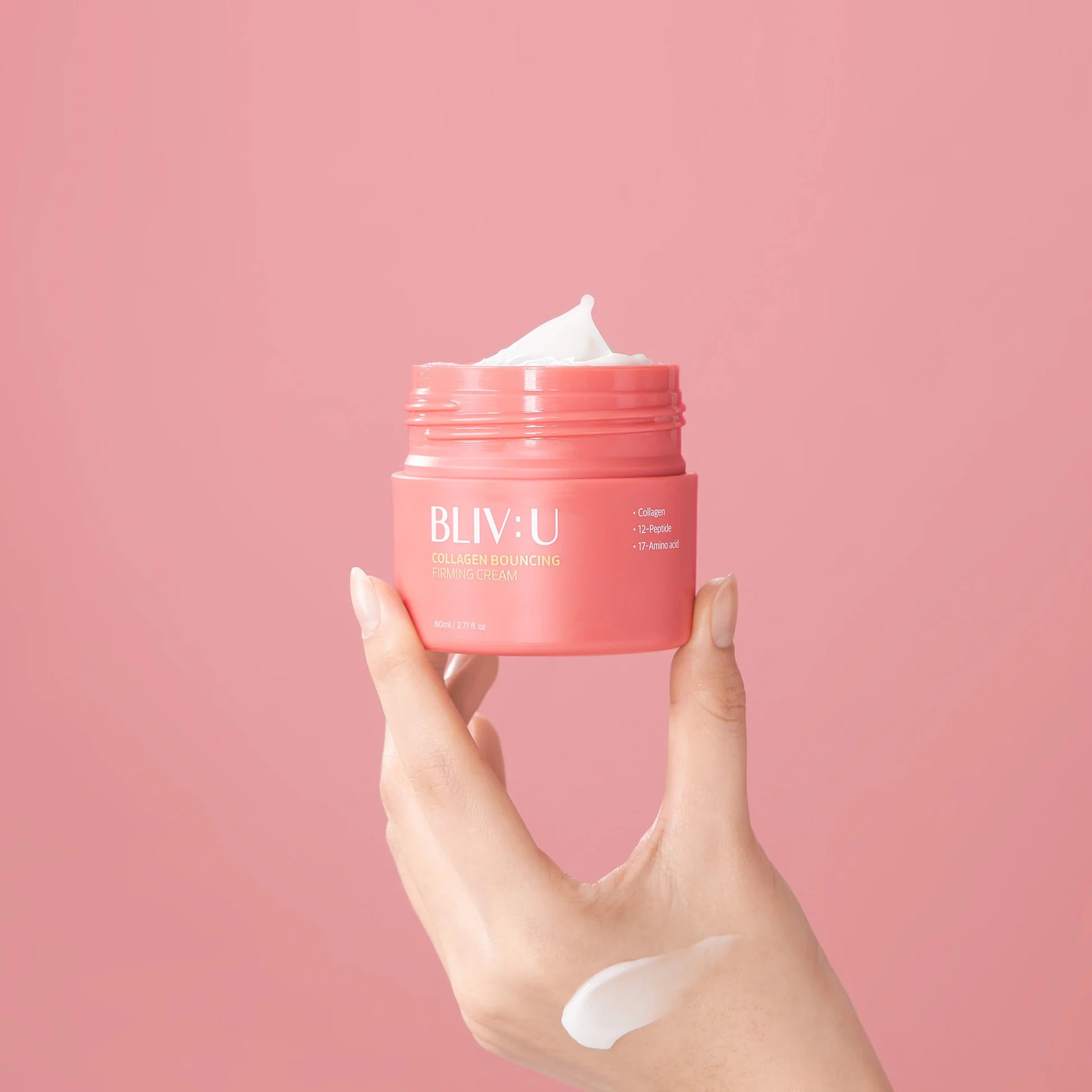 BLIV:U Collagen Bouncing Firming Cream 80ml - Anti-Aging Face Moisturizer for Wrinkles & Elasticity - Perfect for Daily Skincare Routine & Night Care
