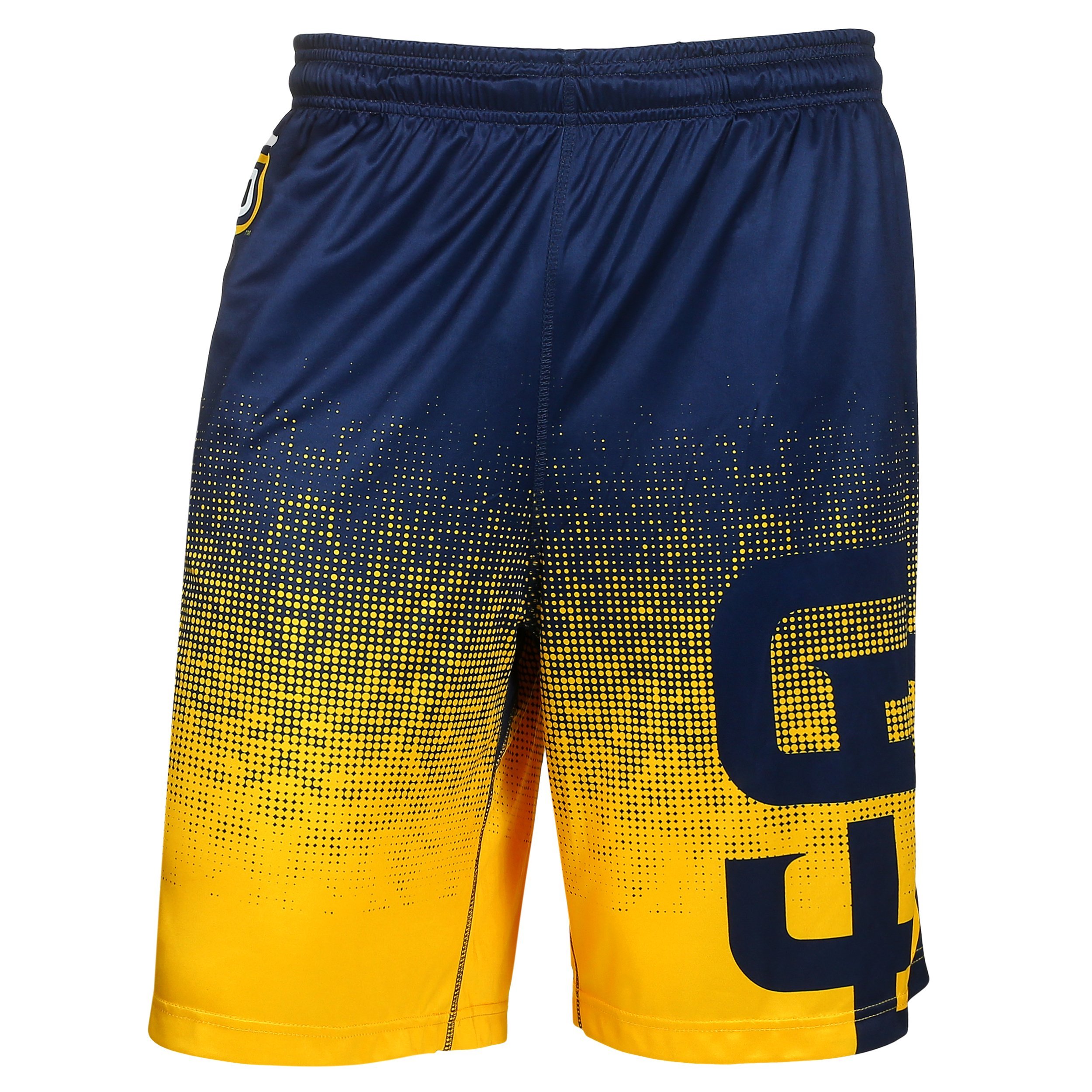 FOCO MLB Men's Gradient Polyester Shorts - 2016 Edition Baseball Athletic Shorts for Casual Wear & Sports Activities