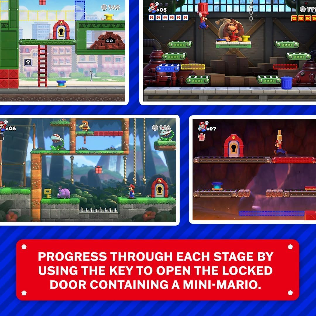 Mario vs Donkey Kong - Nintendo Switch Game (UK PAL Version) - Fun Adventure Game for Family Game Night & Party Entertainment