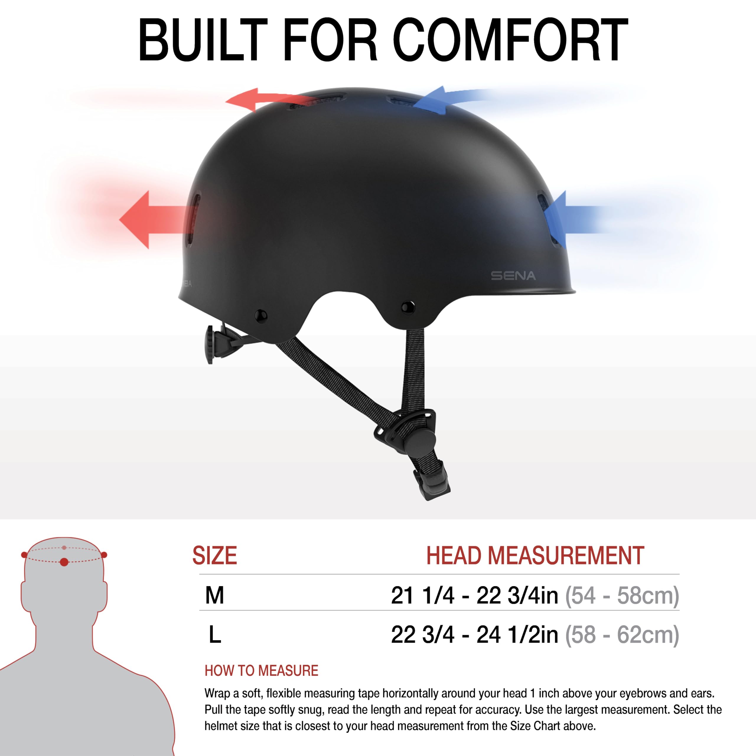Sena Rumba Multi-Sport Bluetooth Motorcycle Bike Cycling Helmet - Wireless Communication for Riders, Bikers & Outdoor Adventures