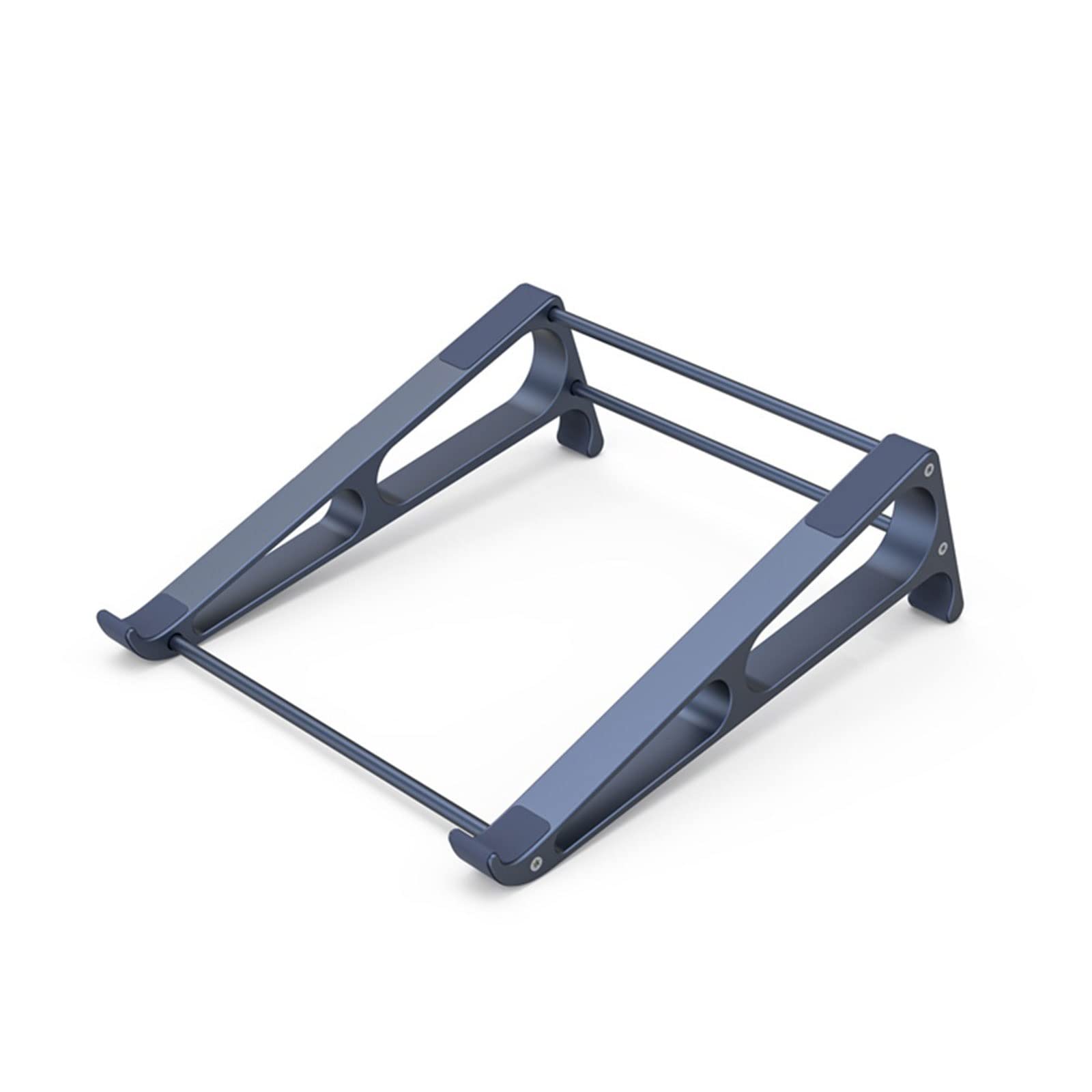 Portable Laptop Stand with Tripod Base - Adjustable Notebook & Tablet Holder for Home Office, Desk Work, and Travel - Ergonomic Computer Riser for Better Posture (Black)