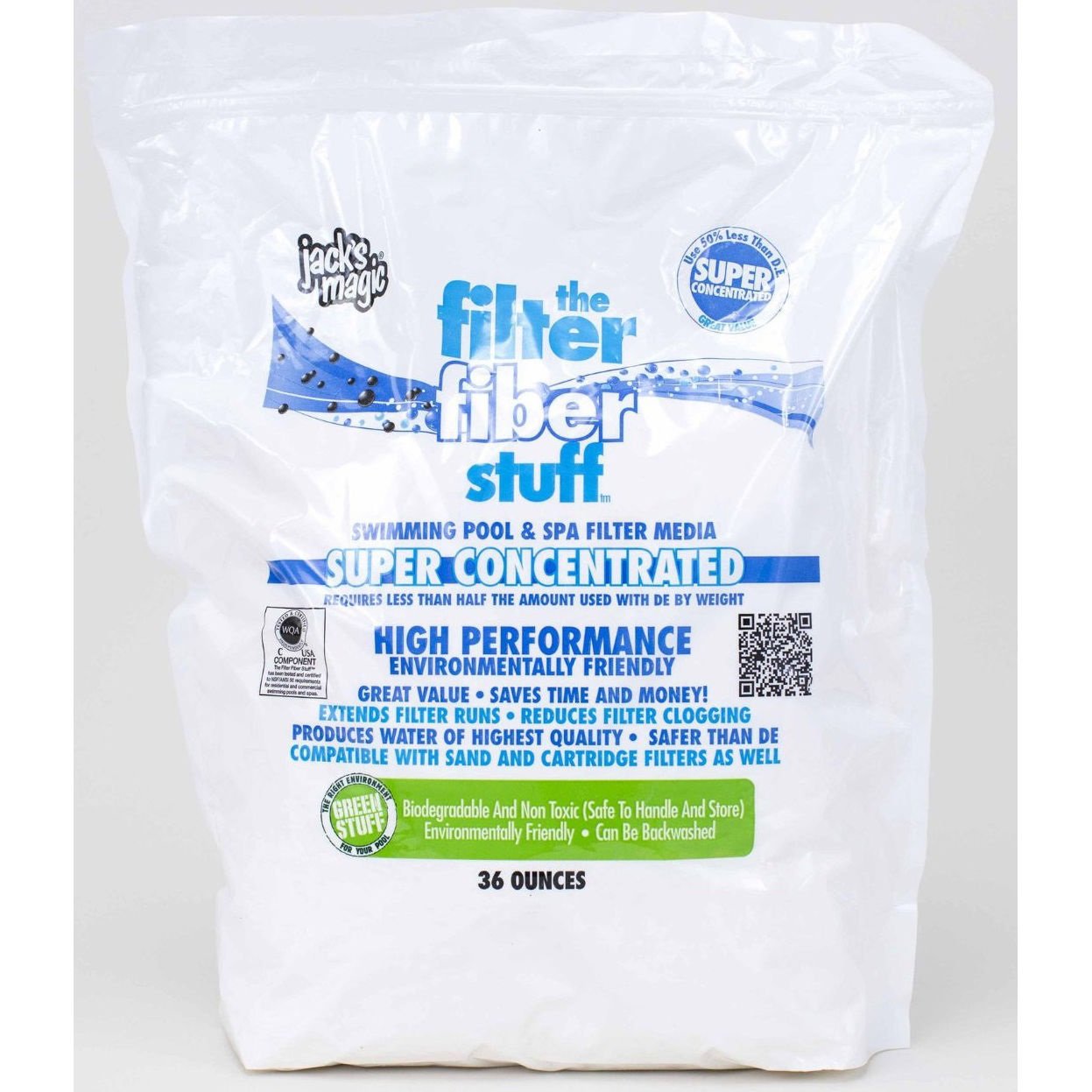 Jack's Magic Filter Fiber (36 oz) - Premium Pool & Spa Cleaner