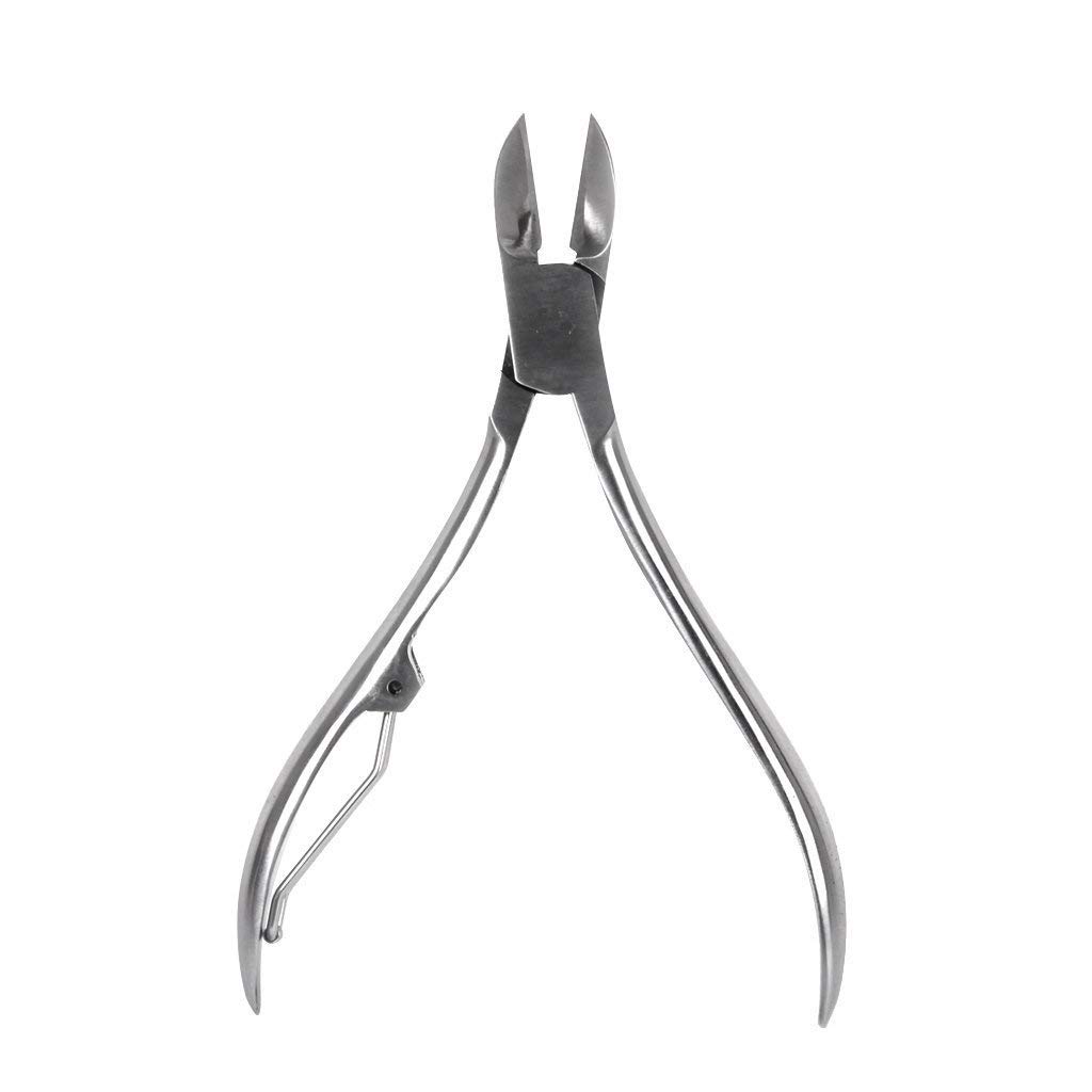 ZAUKY Professional Toe Nail Correction Nippers - Stainless Steel Clipper Cutters for Dead Skin & Dirt Removal - Pedicure Care Tool (Silver) - Perfect for Home Manicure, Salon Use & Foot Care Routine
