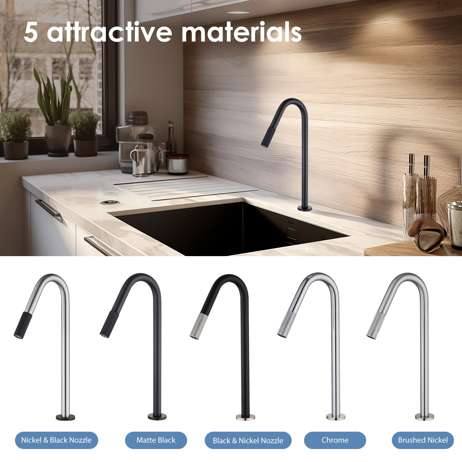 Premium Matte Black RO Drinking Water Faucet for Kitchen Sink - Stainless Steel Reverse Osmosis Water Filter Tap | Pure Filtered Water for Cooking, Drinking & Coffee Making
