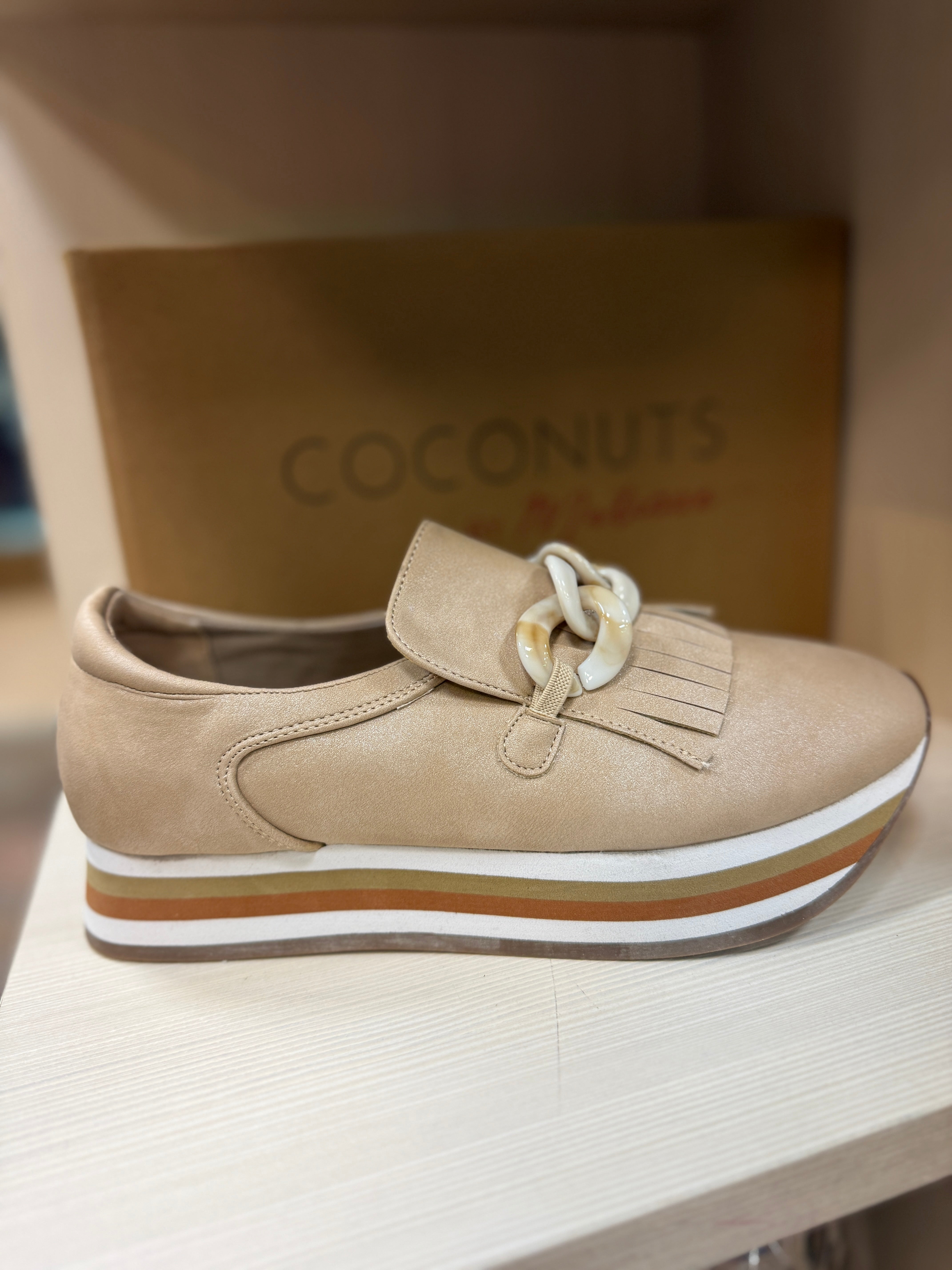 Bess Platform Loafer Shoes for Women - Natural Leather Slip-On Comfort Loafers | Casual Office Wear, Everyday Comfort, Spring & Fall Fashion