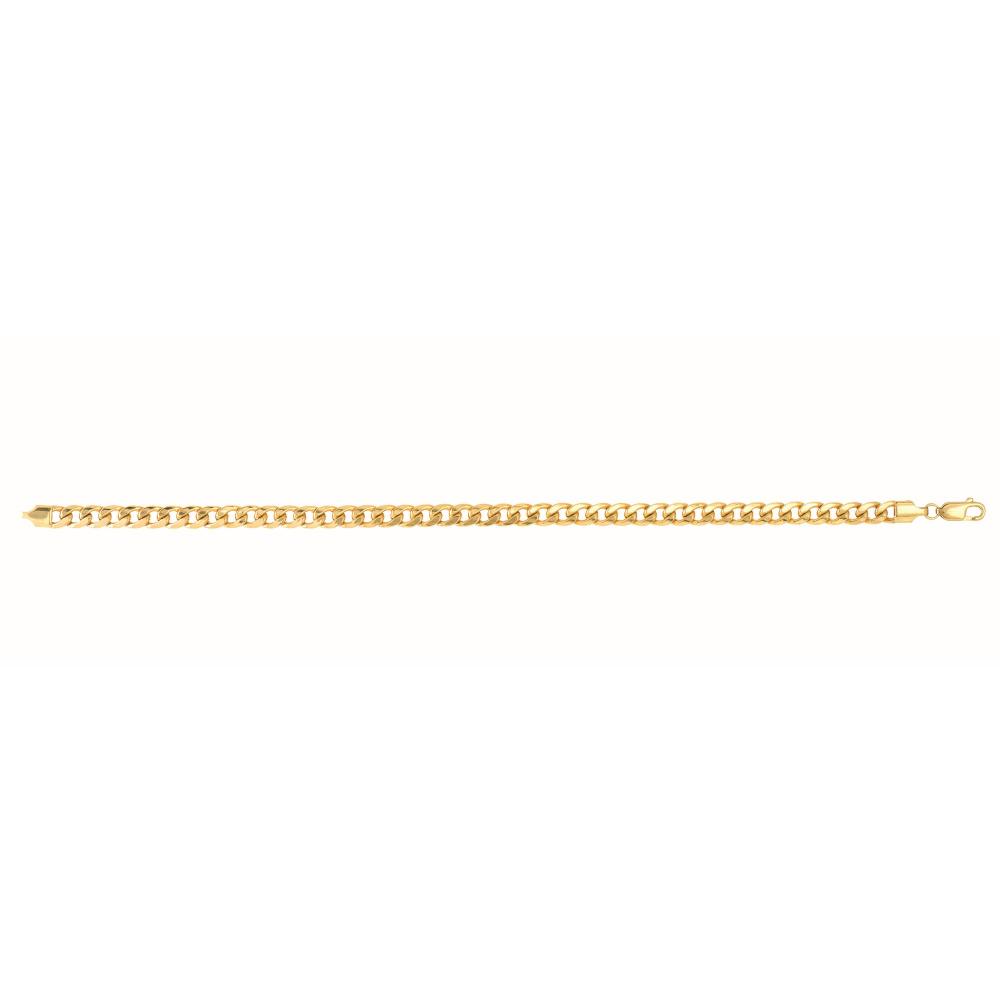 10K Gold 4.5mm Semi-Solid Miami Cuban Link Chain - Elegant Men's & Women's Jewelry for Everyday Wear & Special Occasions