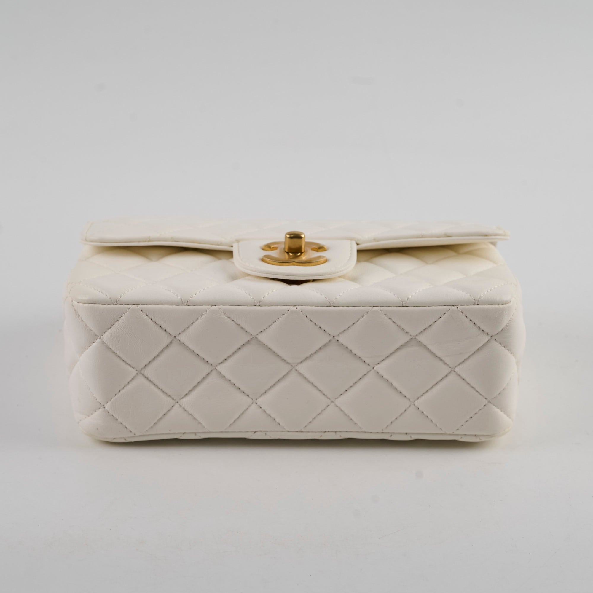Chanel Mini Rectangle Top Handle Bag - Genuine Lambskin Leather with Microchip - Perfect for Evening Parties, Date Nights & Luxury Gift Giving