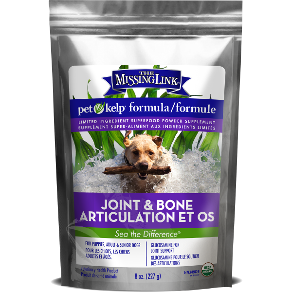 Missing Link Dog Pet Kelp Formula Joint & Bone Supplement - 8oz for Improved Mobility & Joint Health | Supports Active & Senior Dogs