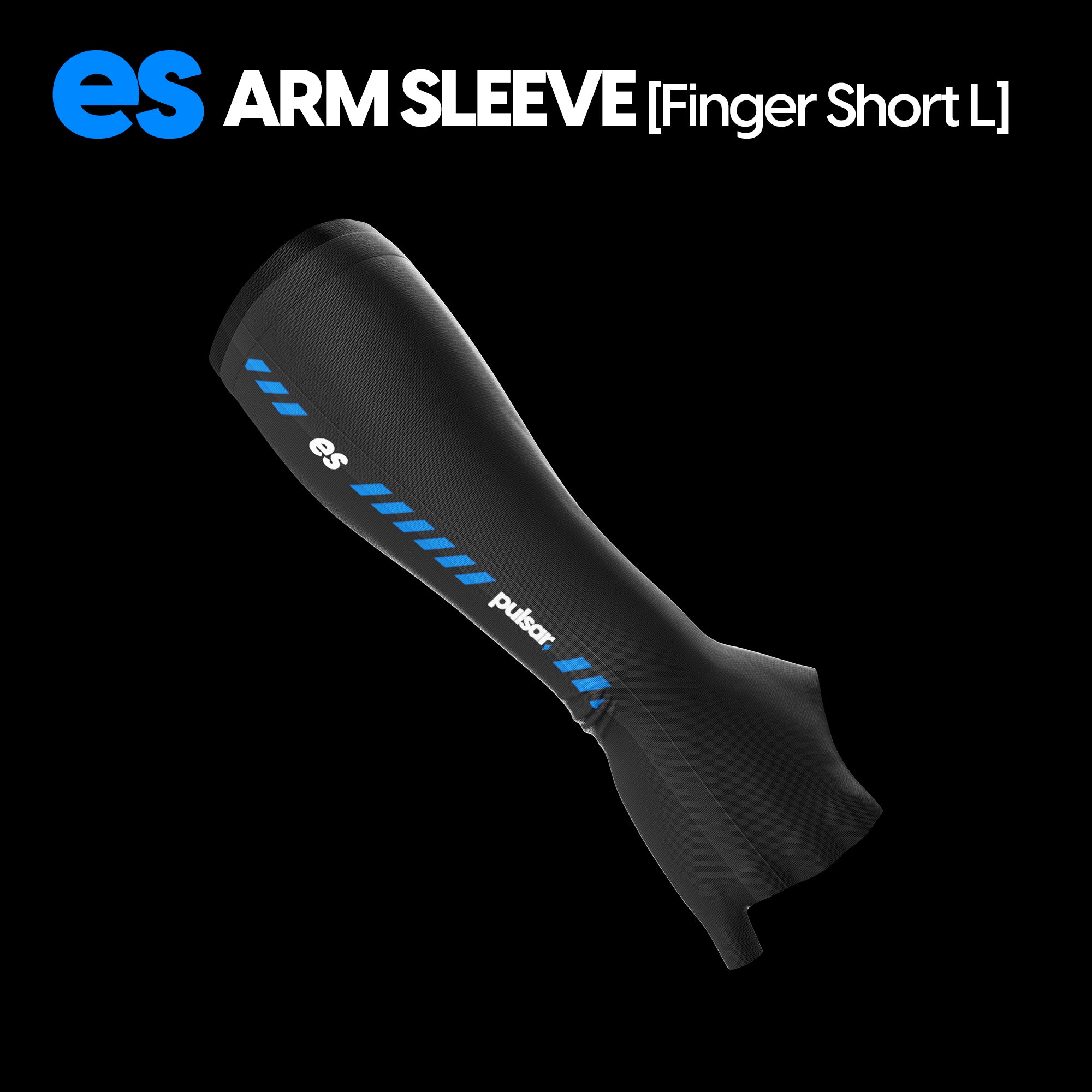 Pulsar eS Arm Sleeve - Fingerless & Short Sleeve Compression Support for Gaming, Sports & Workout - Ideal for Esports, Basketball & Gym Training