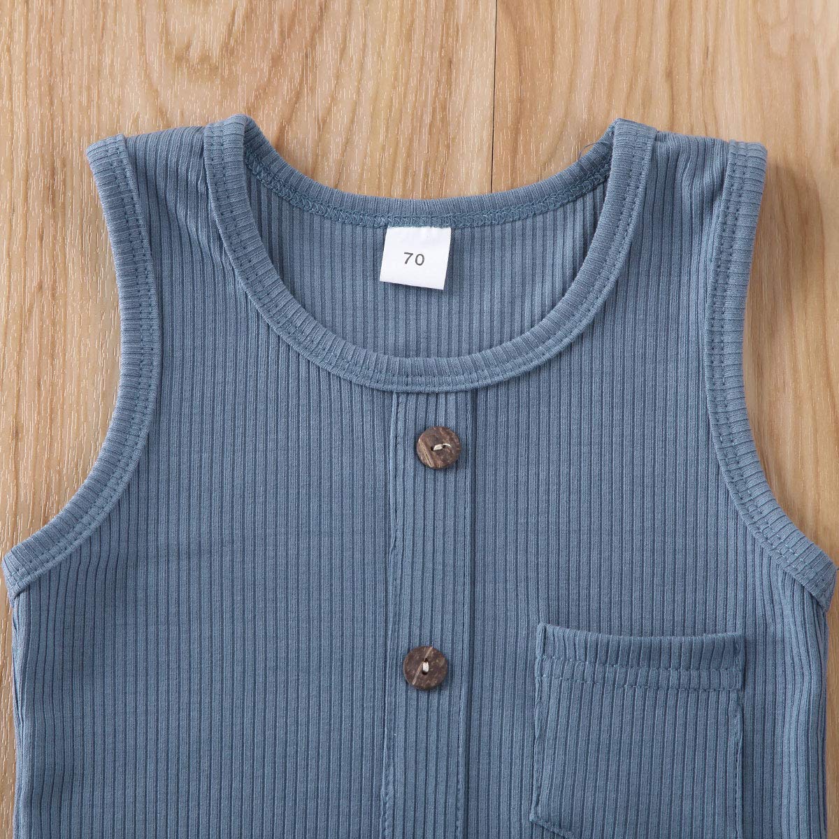 Kuriozud Newborn Baby Romper - Sleeveless Jumpsuit for Boys & Girls | Soft Cotton Infant Bodysuit for Summer, Playtime & Photo Shoots