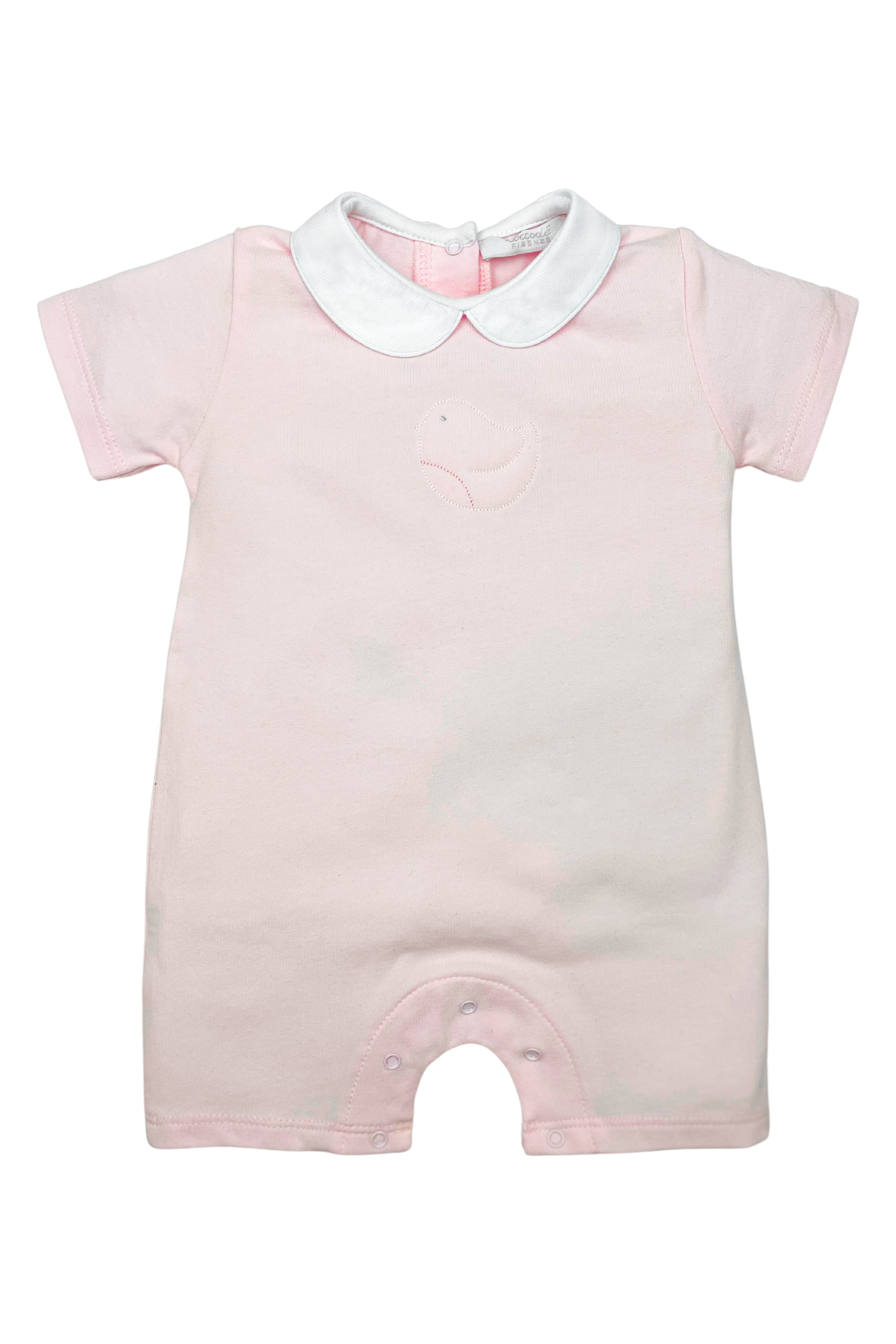 Ren Collared Chick Romper - Stylish Baby Girl Outfit for Casual Wear, Photoshoots & Special Occasions