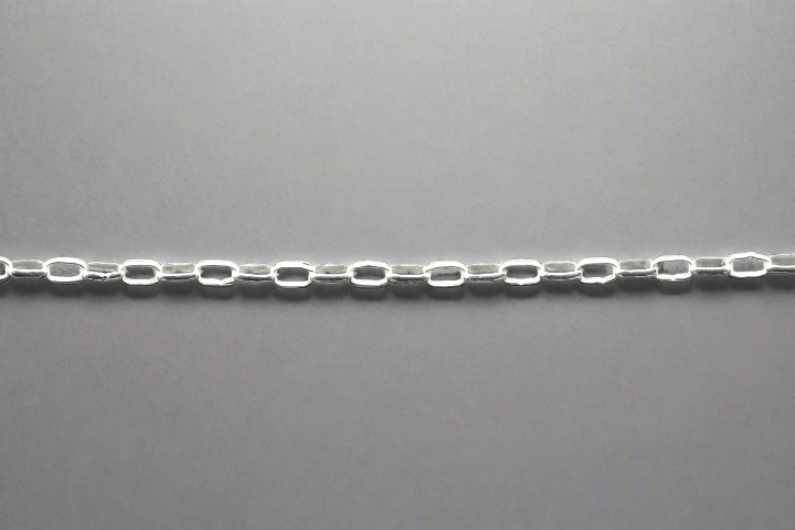 Oval Link Chain Sterling Silver Necklace - Elegant Jewelry for Women, Perfect for Everyday Wear & Special Occasions