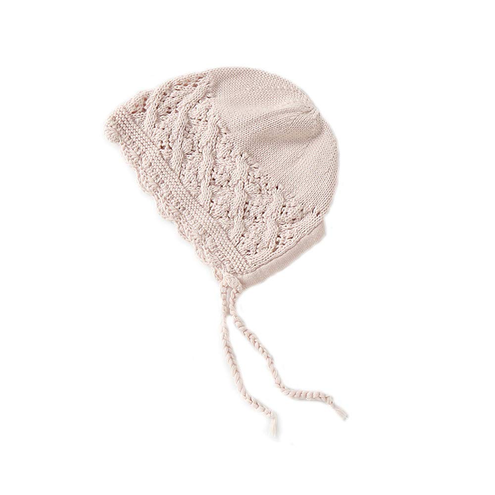 Vivobiniya Toddler Girl Flounce Knit Hat - Soft Baby Bonnets for Newborn to 8 Years - Perfect for Winter, Outdoor Play & Photoshoots