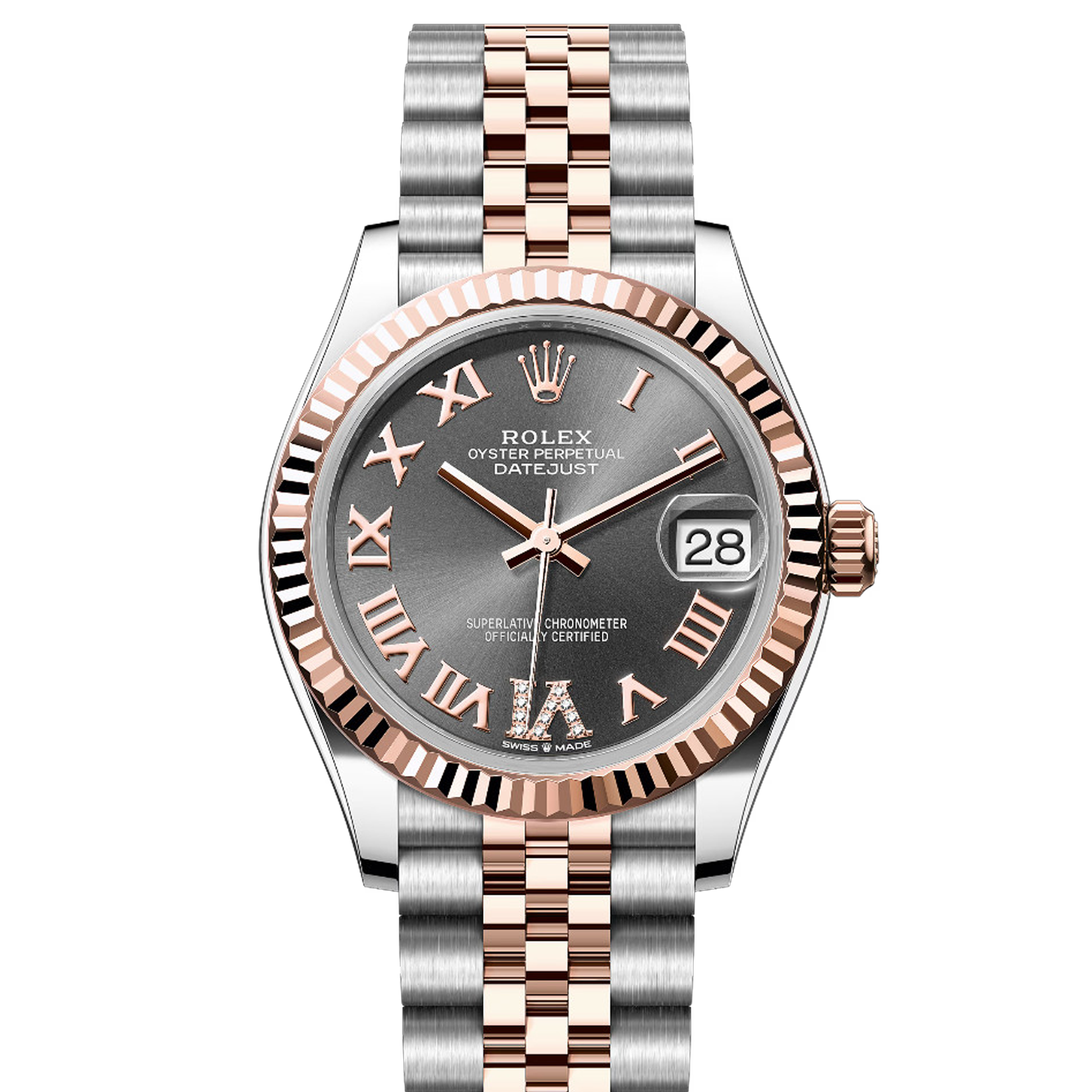 Rolex Datejust 278271 36mm Stainless Steel Watch with Slate Roman Dial & Jubilee Bracelet - Perfect for Business, Formal Events & Luxury Gifting
