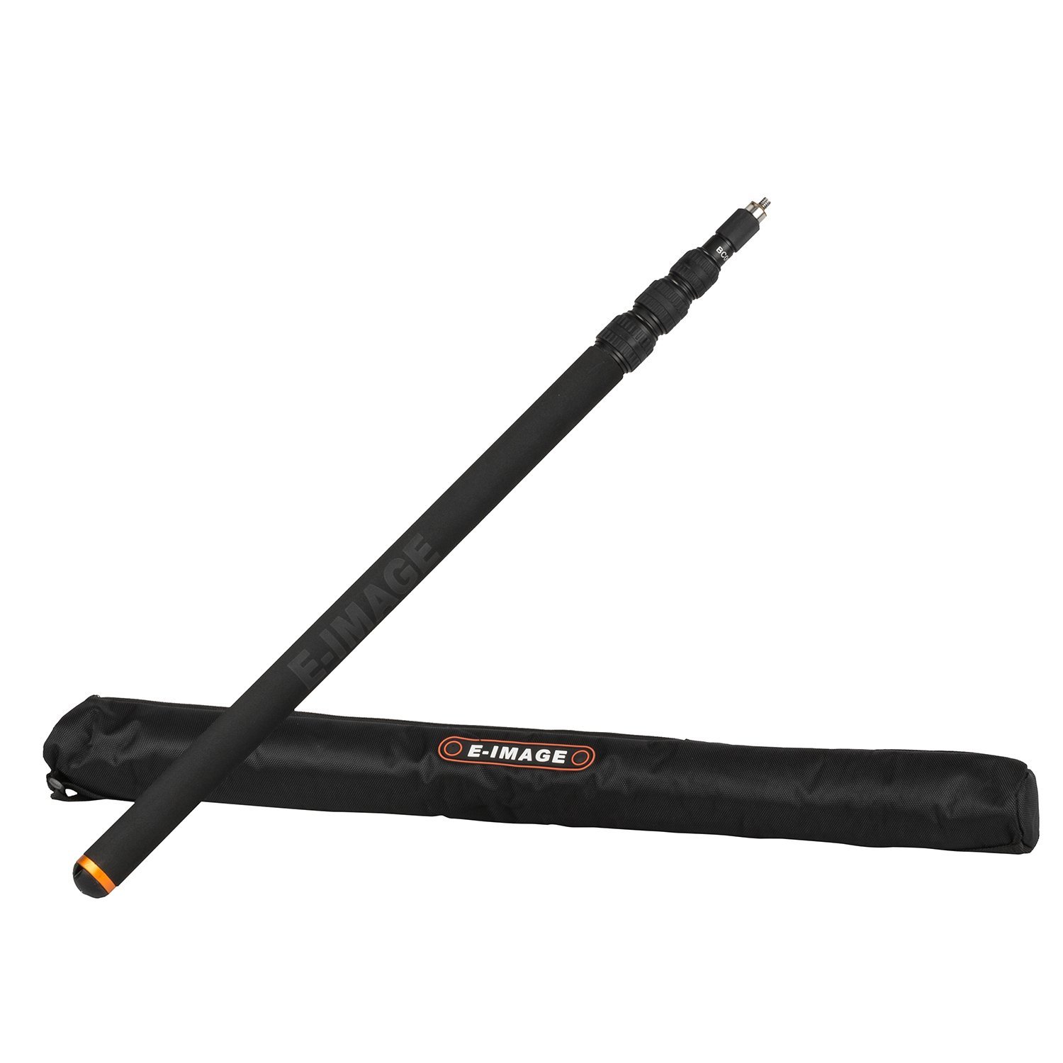 Ikan BC09 4-Section Carbon Fiber Microphone Boom Pole - 8 Foot Telescoping Stand for Professional Audio Recording | Studio, Film, Podcast & Field Use