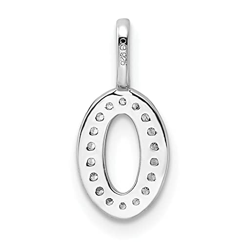 14K White Gold Diamond Women's Number 