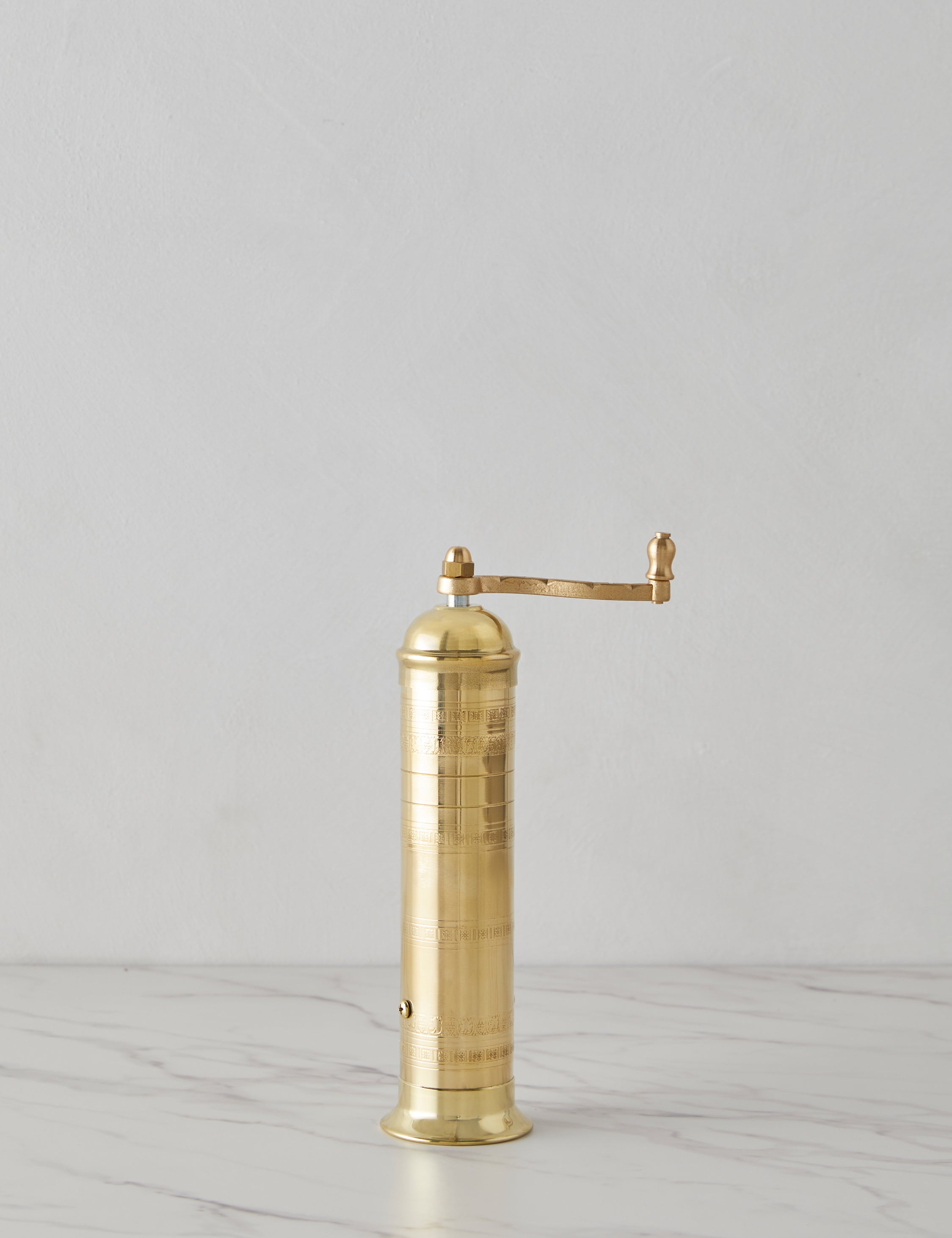 Premium Atlas Brass Pepper Mill - Adjustable Grinder for Freshly Ground Pepper - Perfect for Kitchen, Dining Table & Gourmet Cooking