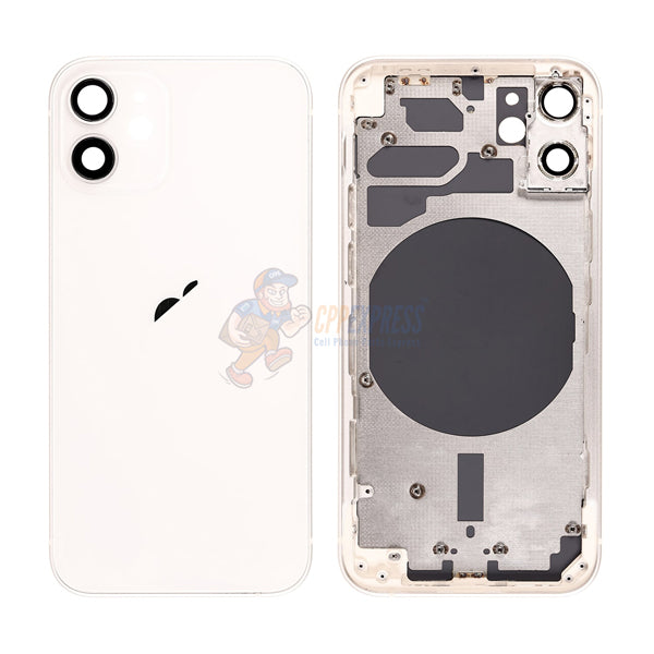 iPhone 12 Mini Battery Replacement Back Cover - Premium White Housing Case with Perfect Fit | Ideal for DIY Repairs & Phone Protection