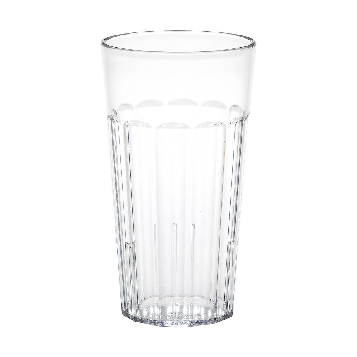 Cambro NT16152 16.4 oz Clear Newport Tumbler - Durable Plastic Drinking Cup for Coffee, Tea, and Beverages - Perfect for Restaurants, Cafes, and Home Use