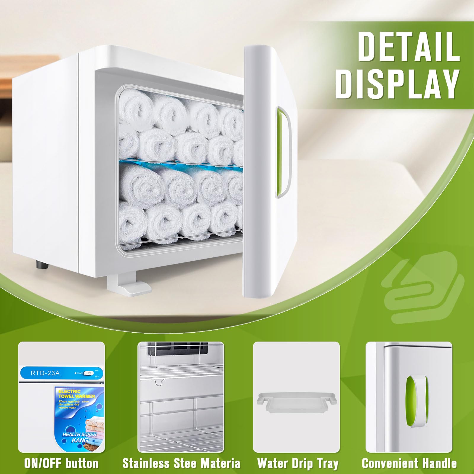 Premium 23L Hot Towel Warmer Cabinet - Fast Heating 2-in-1 Towel Heater for Spa, Facial, Massage & Salon Use - Perfect for Estheticians & Relaxation Therapy