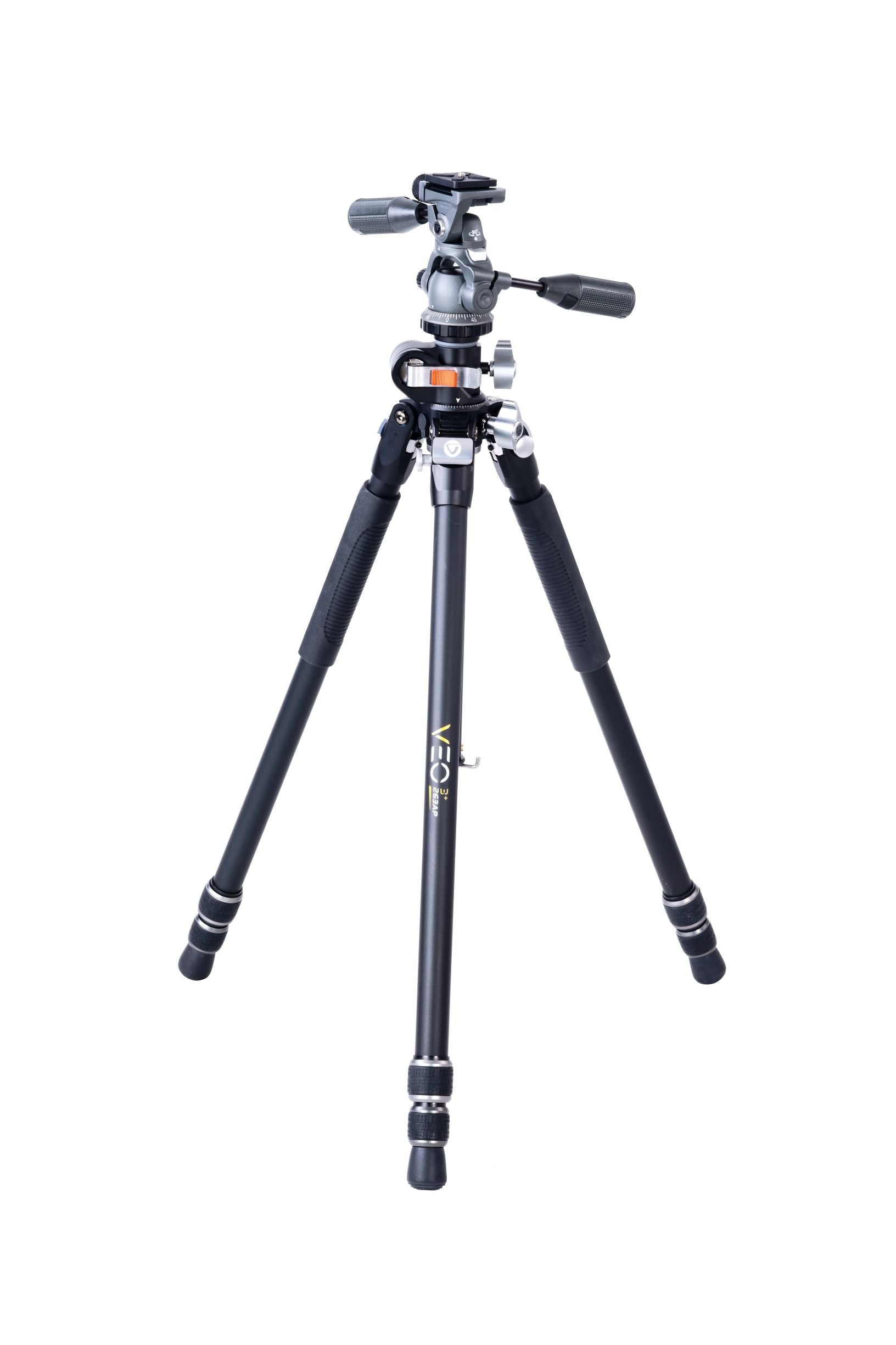 VEO 3+ 263AP Professional Aluminum Tripod with Smooth Panhead for Overhead Shooting - Perfect for Photography, Videography, Vlogging and Live Streaming