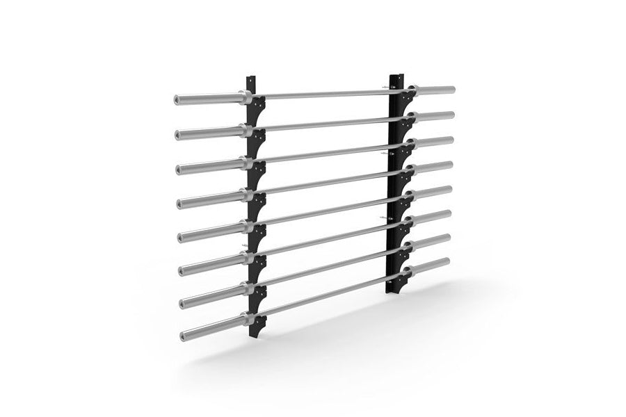 Warrior 8 Bar Gun Rack - Heavy Duty Wall Mounted Rifle Storage for Shotguns, Rifles & Firearms - Perfect for Gun Cabinets, Hunting Gear Organization & Home Security