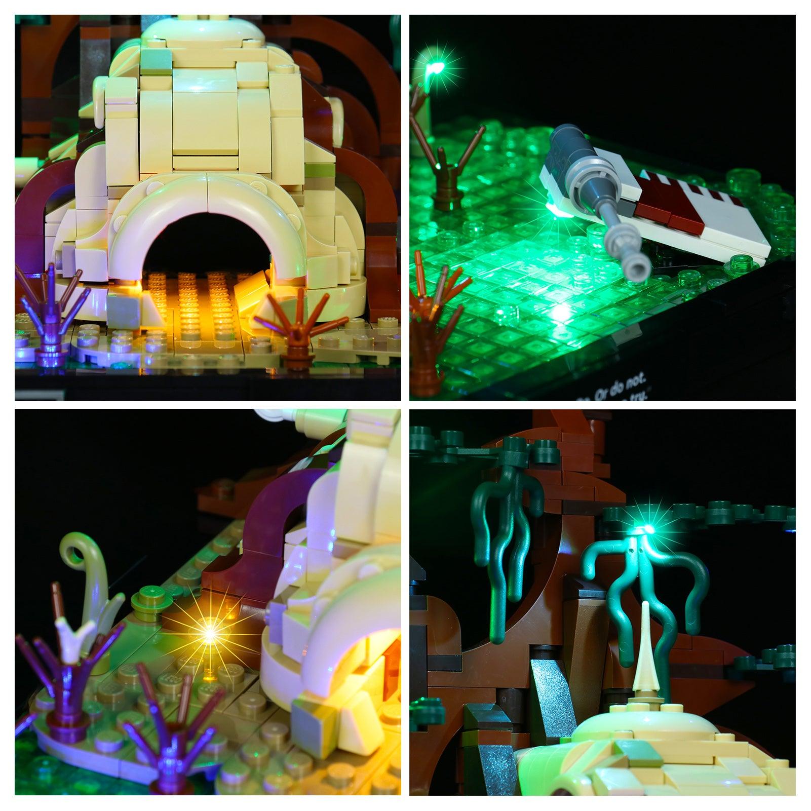 LEGO Star Wars Dagobah Jedi Training 75330 Light Kit - DIY Lighting Set for LEGO Diorama Models | Perfect for Display, Photography & Nighttime Showcase