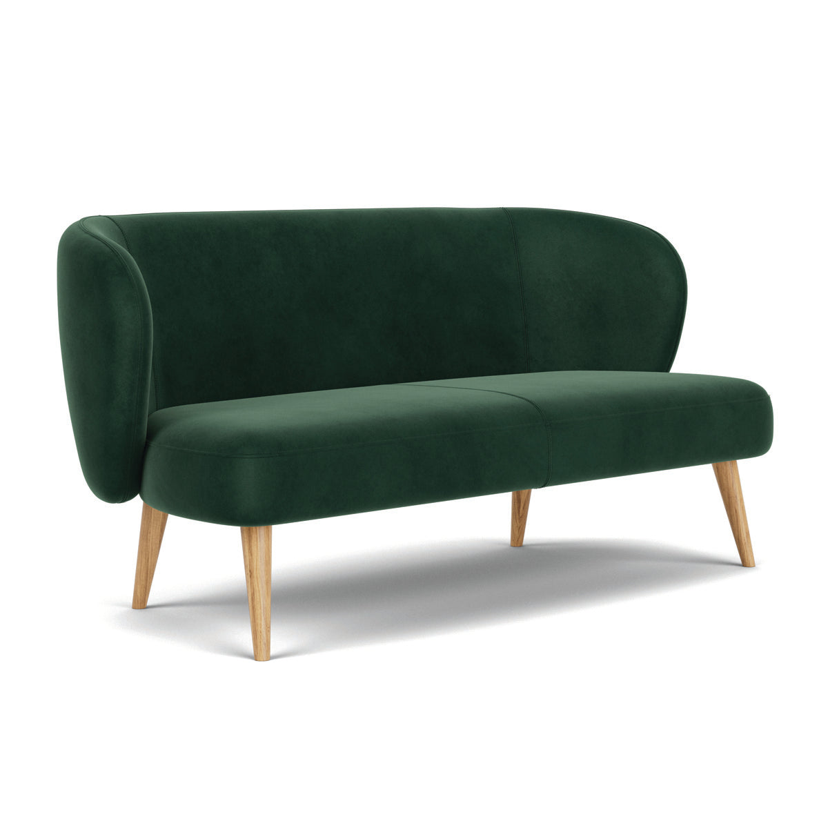 Kathleen Velvet 2 Seater Sofa - Luxurious Modern Loveseat for Living Room, Small Space & Apartment | Soft Fabric Couch with Sturdy Frame | Perfect for Lounge, TV Room & Guest Seating