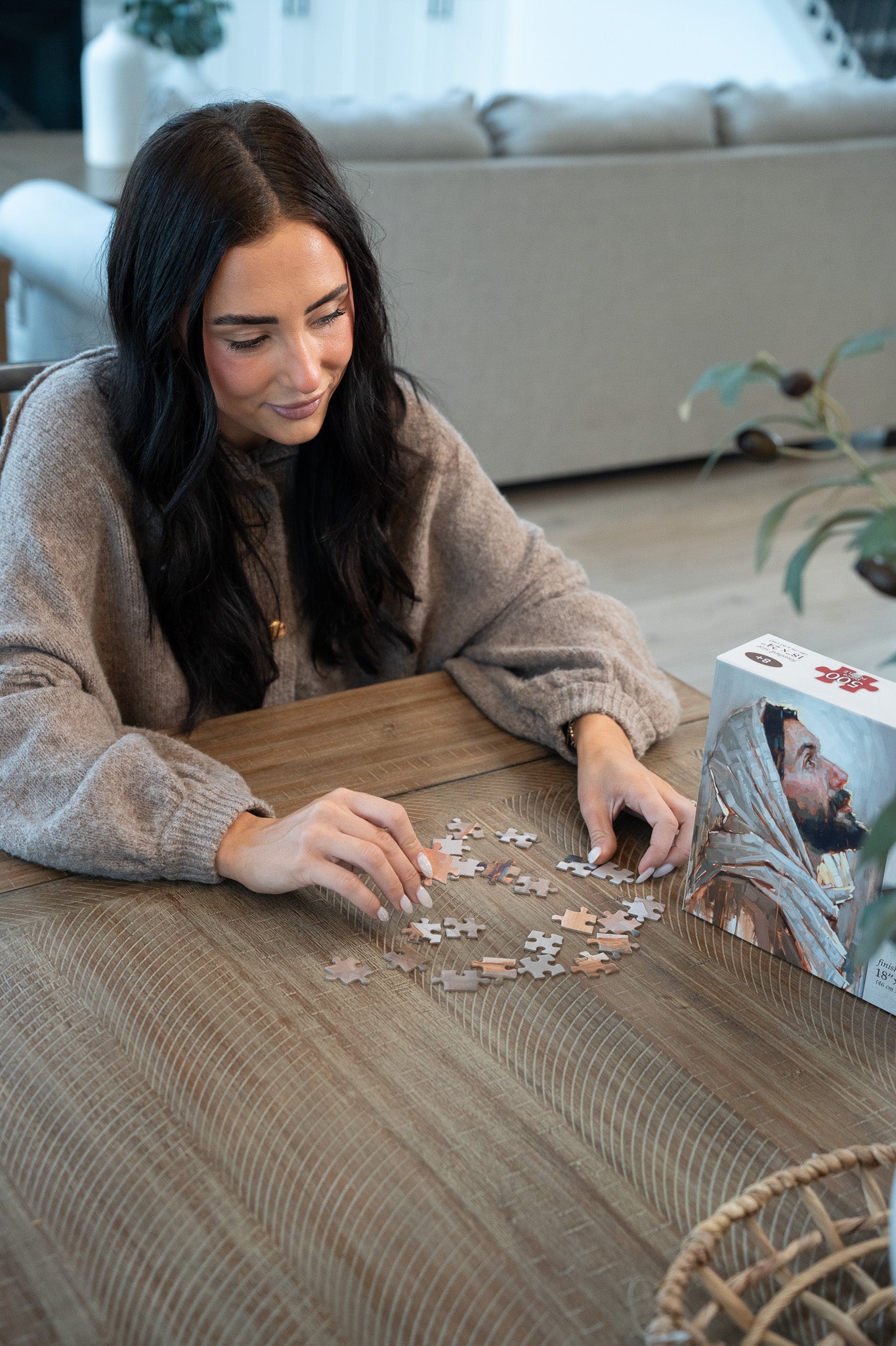 Christian Faith Puzzle - Look to God and Live Inspirational Jigsaw Puzzle for Bible Study, Sunday School & Family Game Night