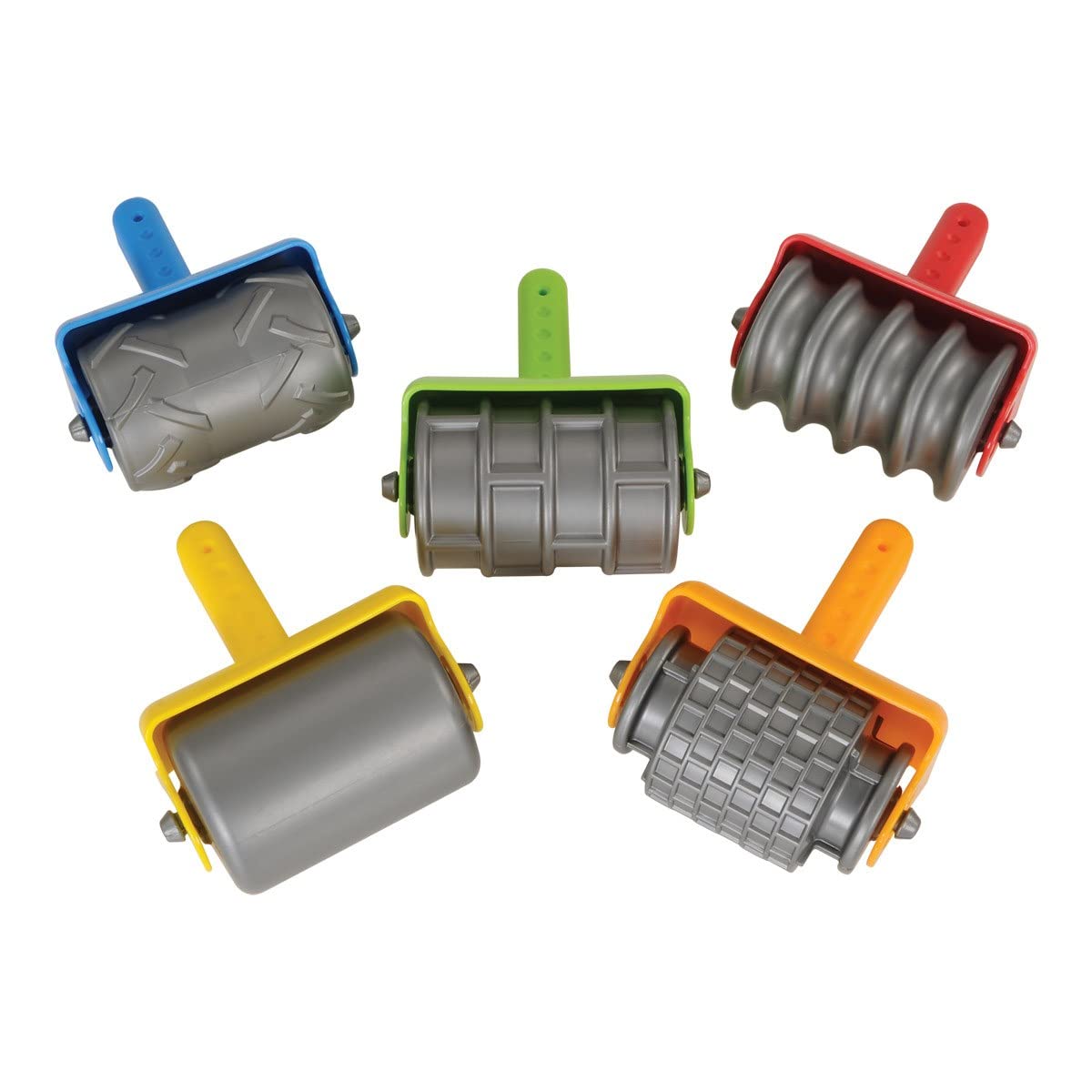 Beleduc Jumbo Track Rollers - Set of 5 Large Wooden Toy Wheels for Kids | STEM Learning Toys for Toddlers | Perfect for Classroom, Playroom & Montessori Activities