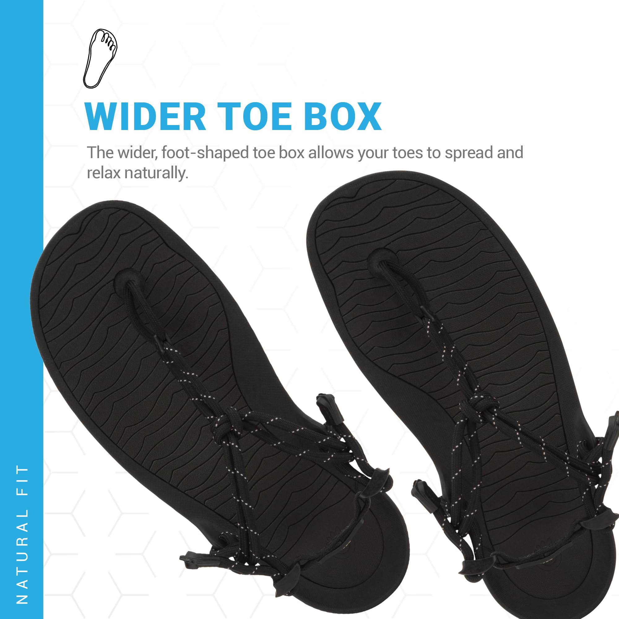 Xero Shoes Aqua Cloud - Minimalist Men's Water Sandals with Extra-Grippy Sole for Beach, Pool & Outdoor Adventures | Lightweight Barefoot Design for Hiking, Swimming & Travel