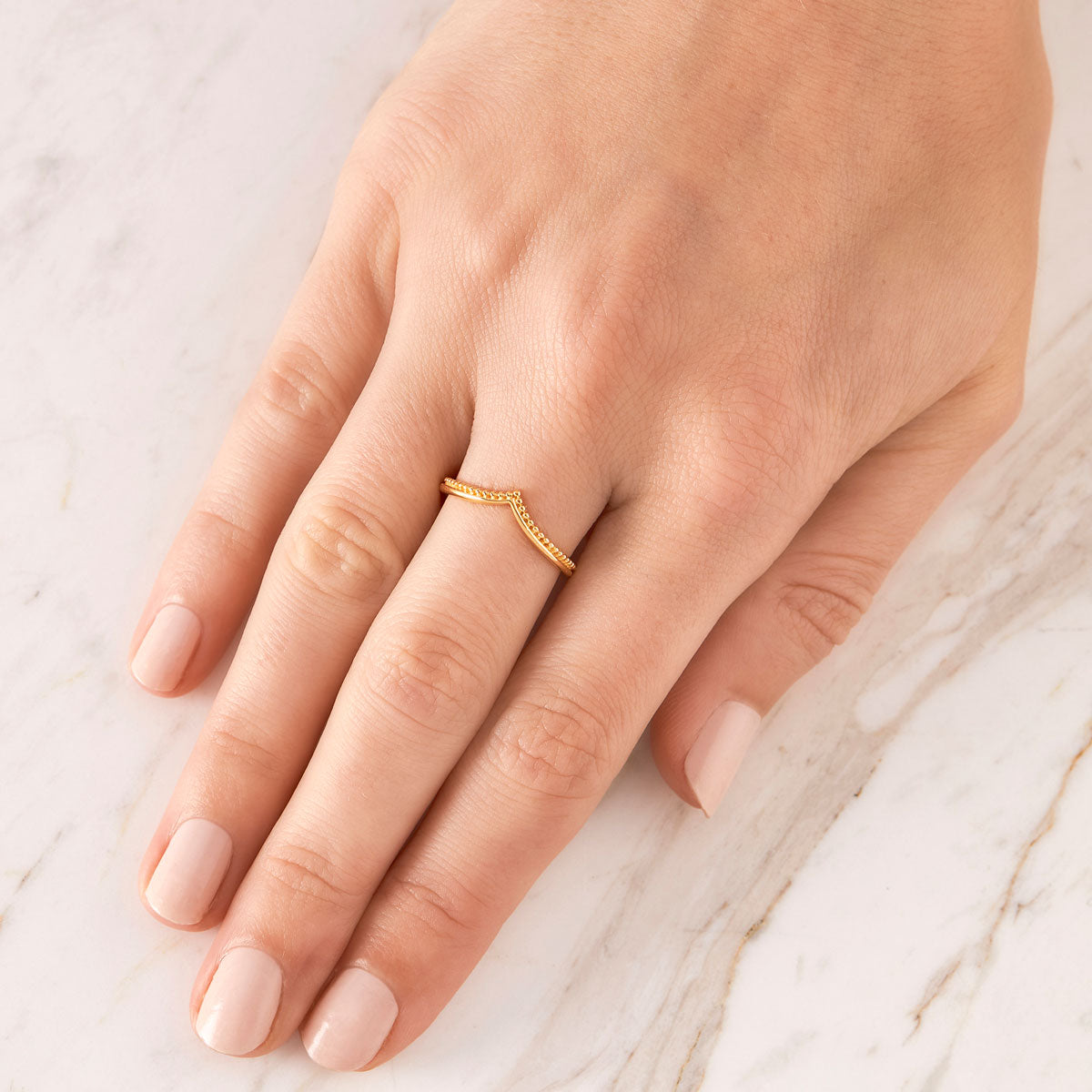 Bohdi Stacker Ring Gold - Minimalist Dainty Gold Stacking Rings for Women - Perfect for Layering, Everyday Wear & Special Occasions