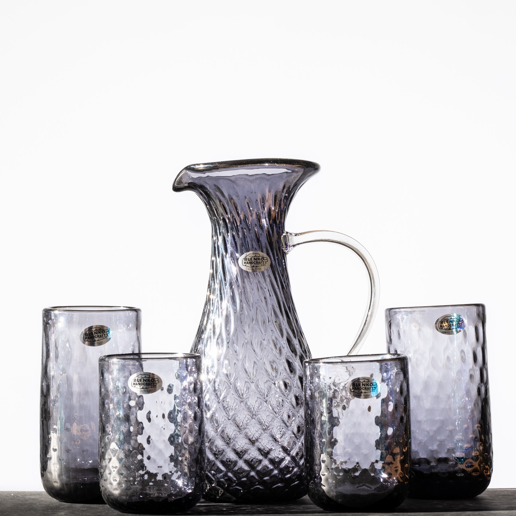 2511D Diamond Optic Drinkware Set - 12-Piece Heliotrope Purple Glass Cups for Cocktails, Wine & Juice | Elegant Barware for Home Entertaining, Parties & Wedding Receptions