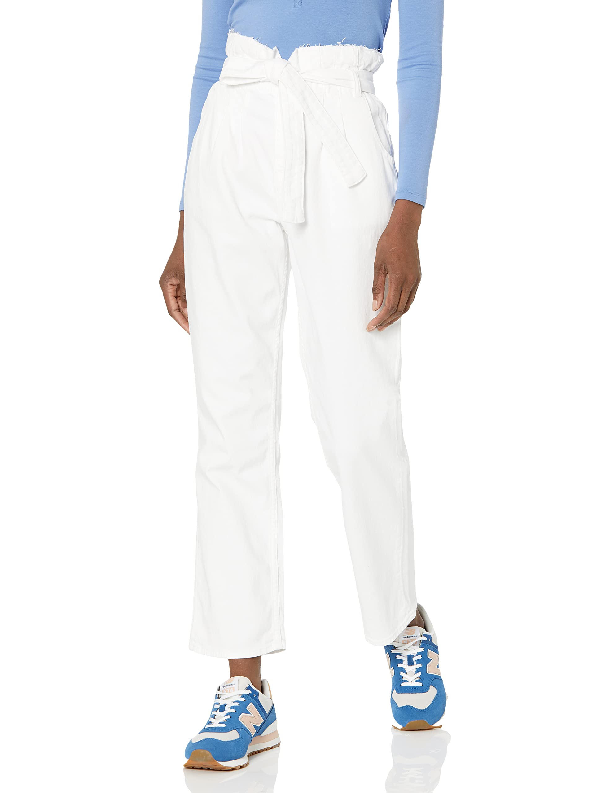 HUDSON Women's Remi High Rise Paper Bag Straight Jeans - Stylish & Comfortable Denim Pants for Casual Wear, Work & Everyday Outfits