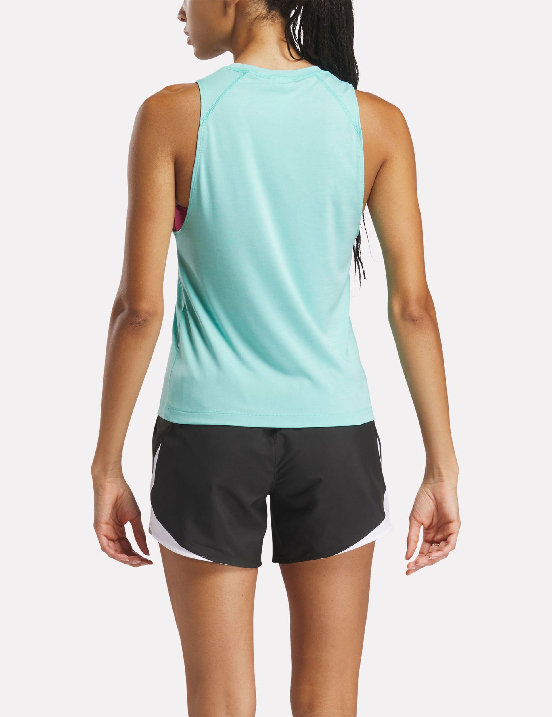 ID Train Tank Top for Women - Soft Breathable Workout Shirt in Ai Aqua - Perfect for Gym, Running, Yoga & Casual Wear