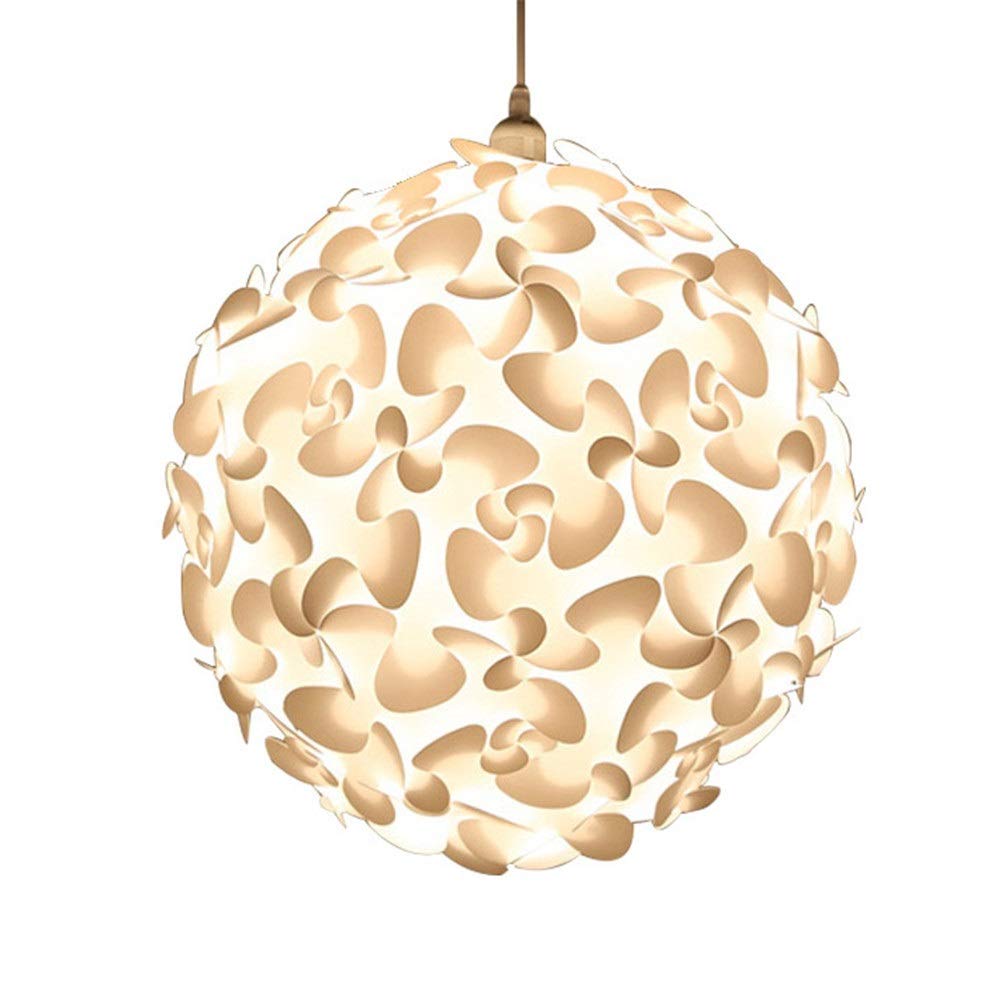 Yying LED Pendant Lights - Modern Chandelier with Pine Cone & Spherical Lampshades, Large Hanging Lamp for Dining Room, Bedroom, or Living Room Decor
