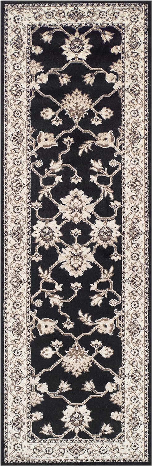 Kingfield Traditional Floral Indoor Area Rug - Non-Slip Soft Living Room Bedroom Runner Carpet - Perfect for Home Decor, Hallway, and Entryway