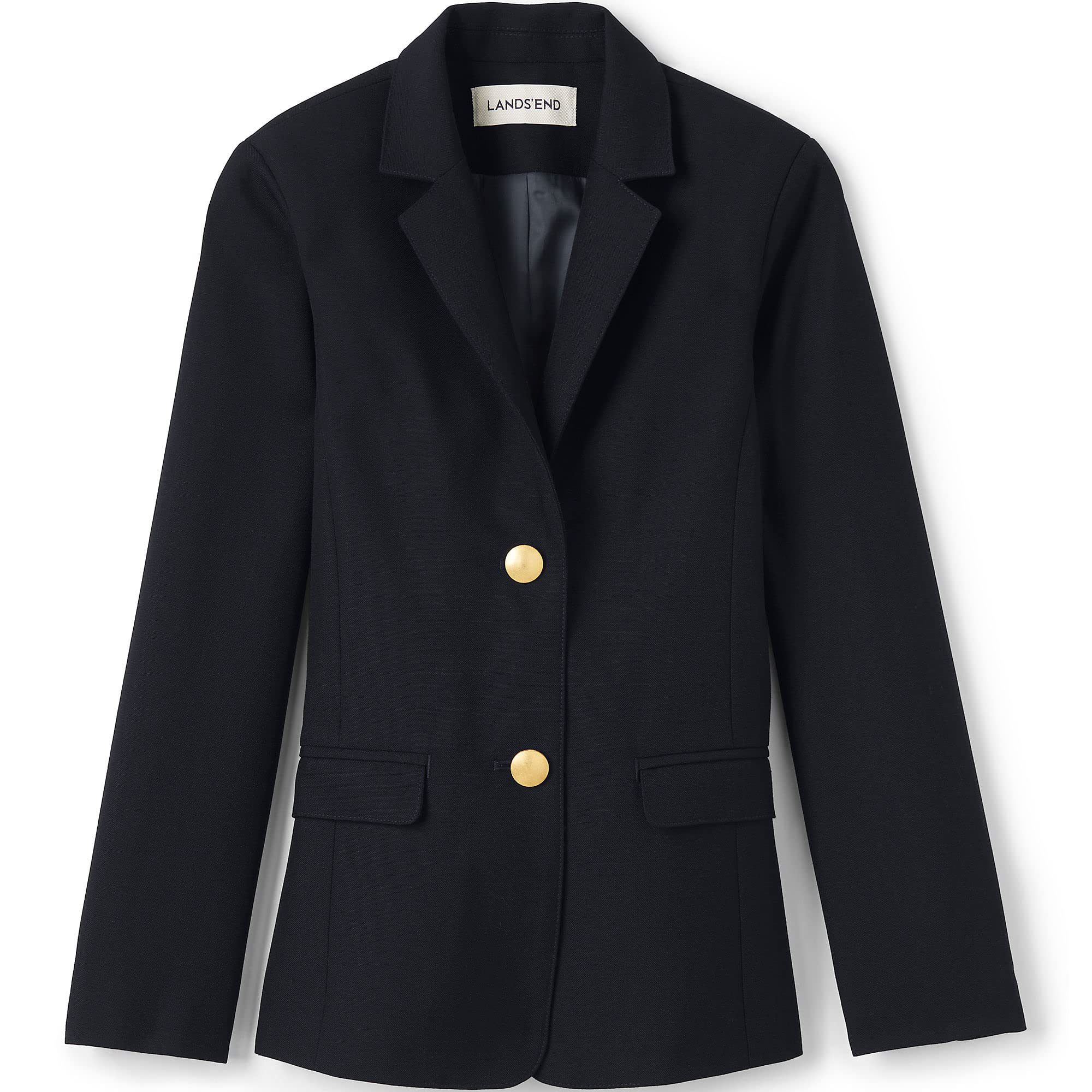 Lands' End Girls' Hopsack Blazer - Classic School Uniform Jacket for Girls | Perfect for School, Dress Codes & Formal Occasions