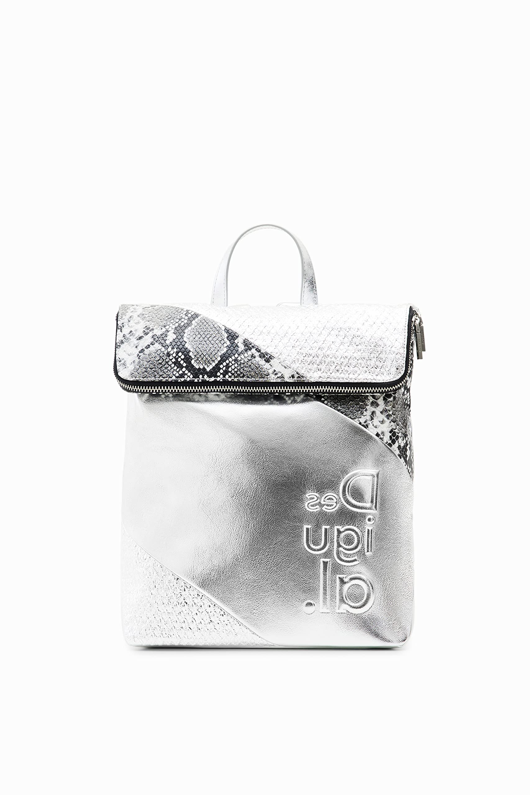 Desigual Women's PU Leather Backpack - Medium Size Crossbody Bag for Travel, Work & School | Stylish Durable Handbag with Multiple Pockets for Everyday Use