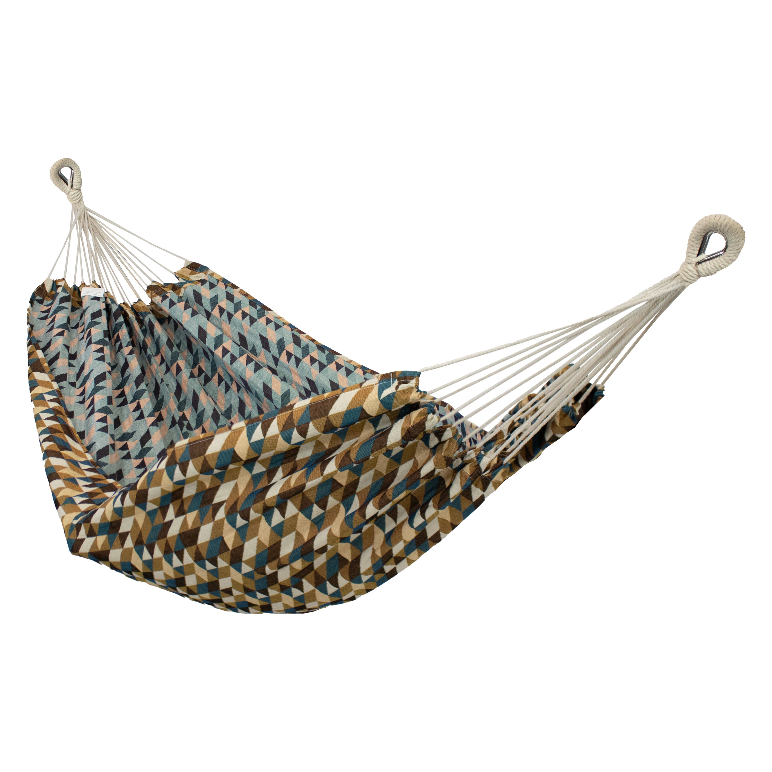 Premium Sunnydaze Jacquard Double Outdoor Hammock - Heavy Duty 450lb Capacity, Weather-Resistant Fabric for Backyard, Camping & Beach Relaxation